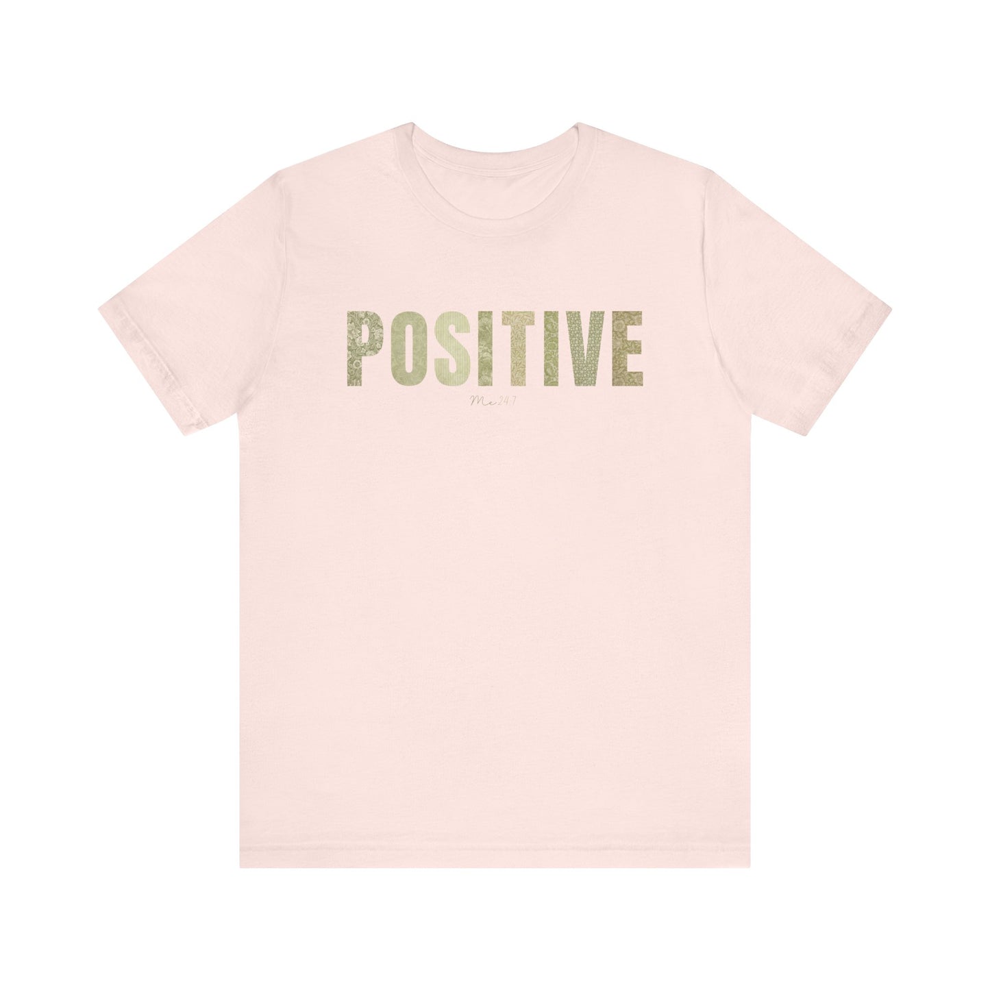 Positive Me 24:7 T-shirt With Green Patterns