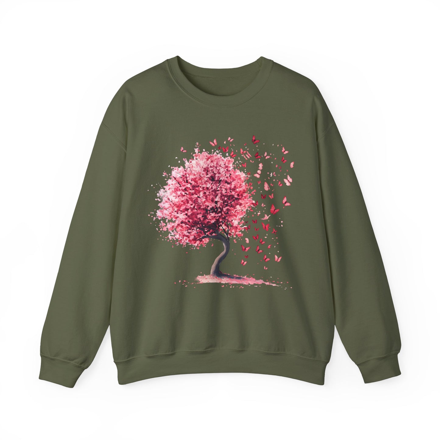 Sakura Tree Butterfly Sweatshirt