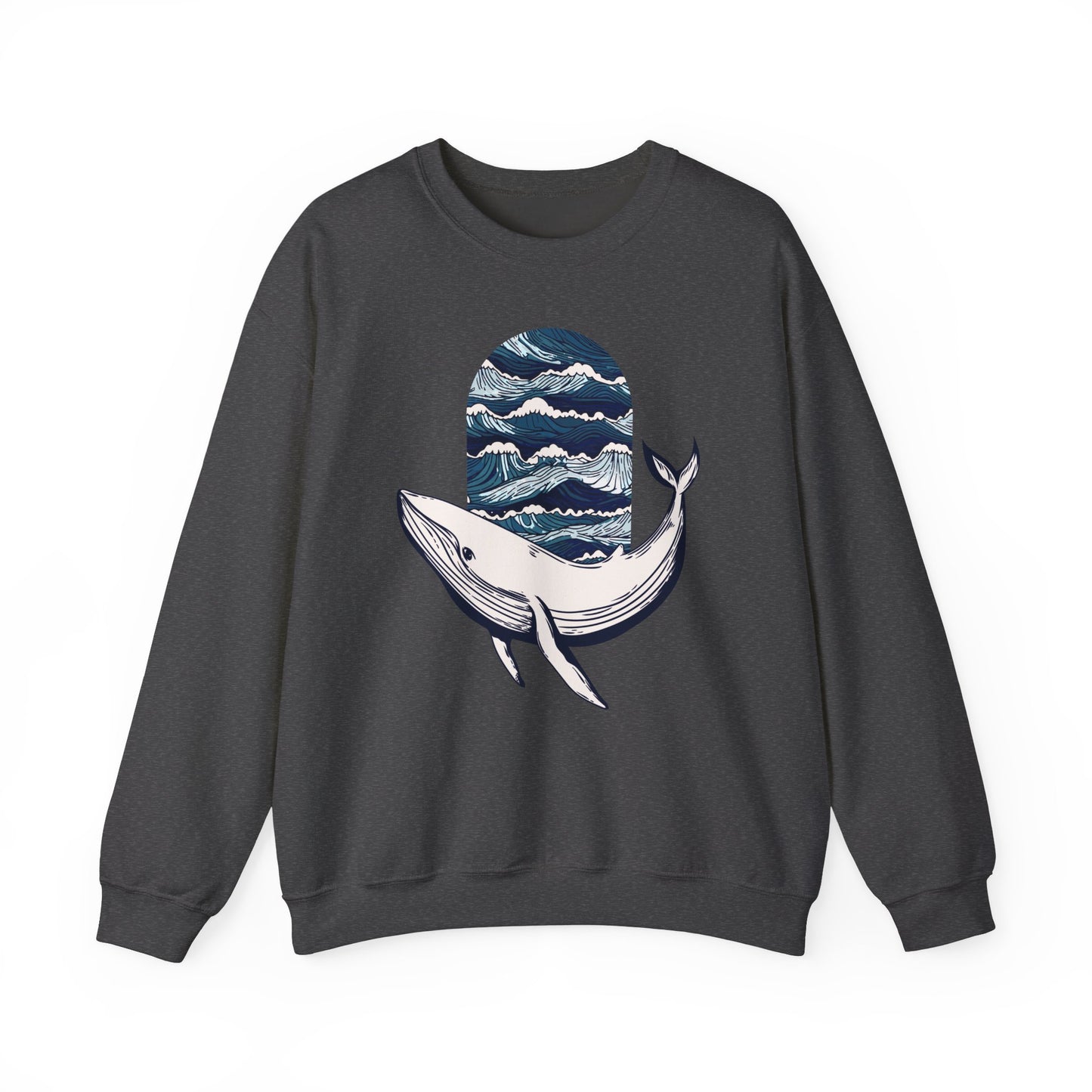 Ocean Waves Whale Sweatshirt