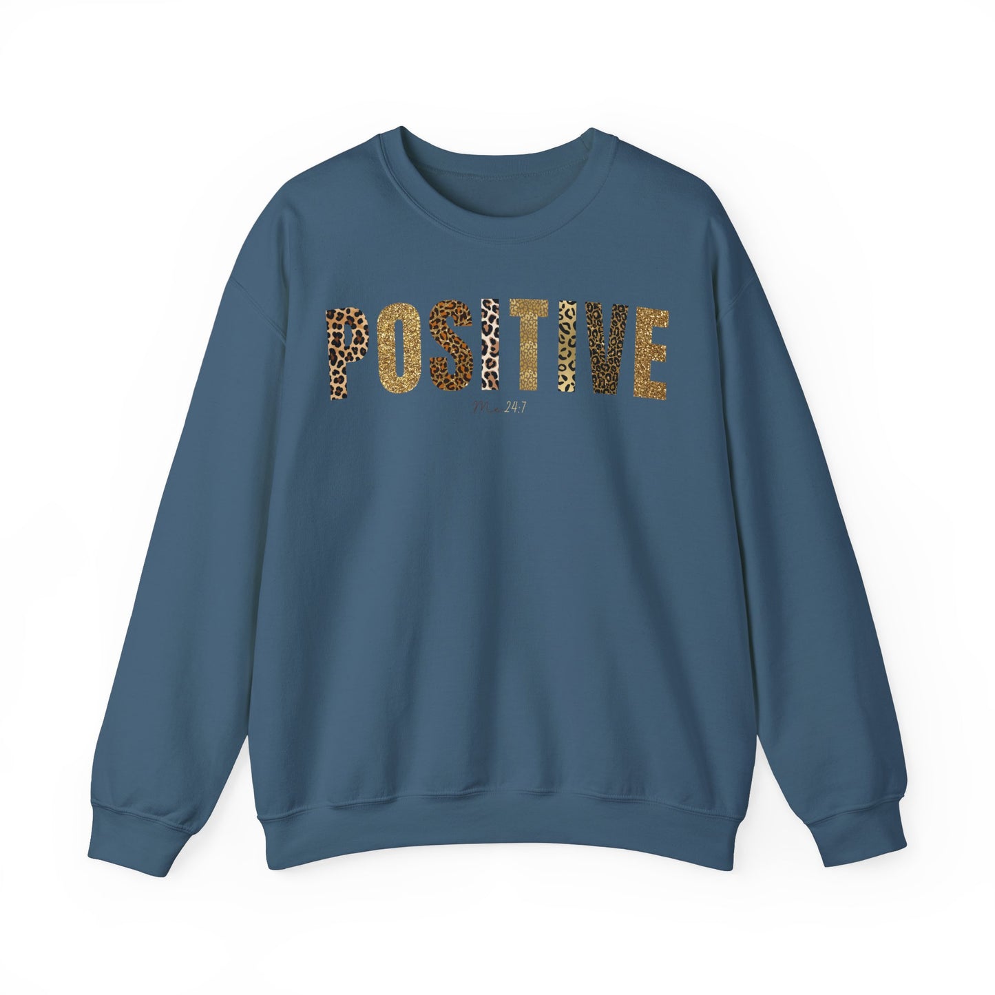 Positive Me 24:7 Glitter Leopard Patterns Sweatshirt