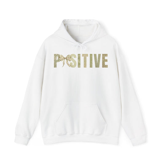 Positive With Coquette Bow Green Patterns Hoodie