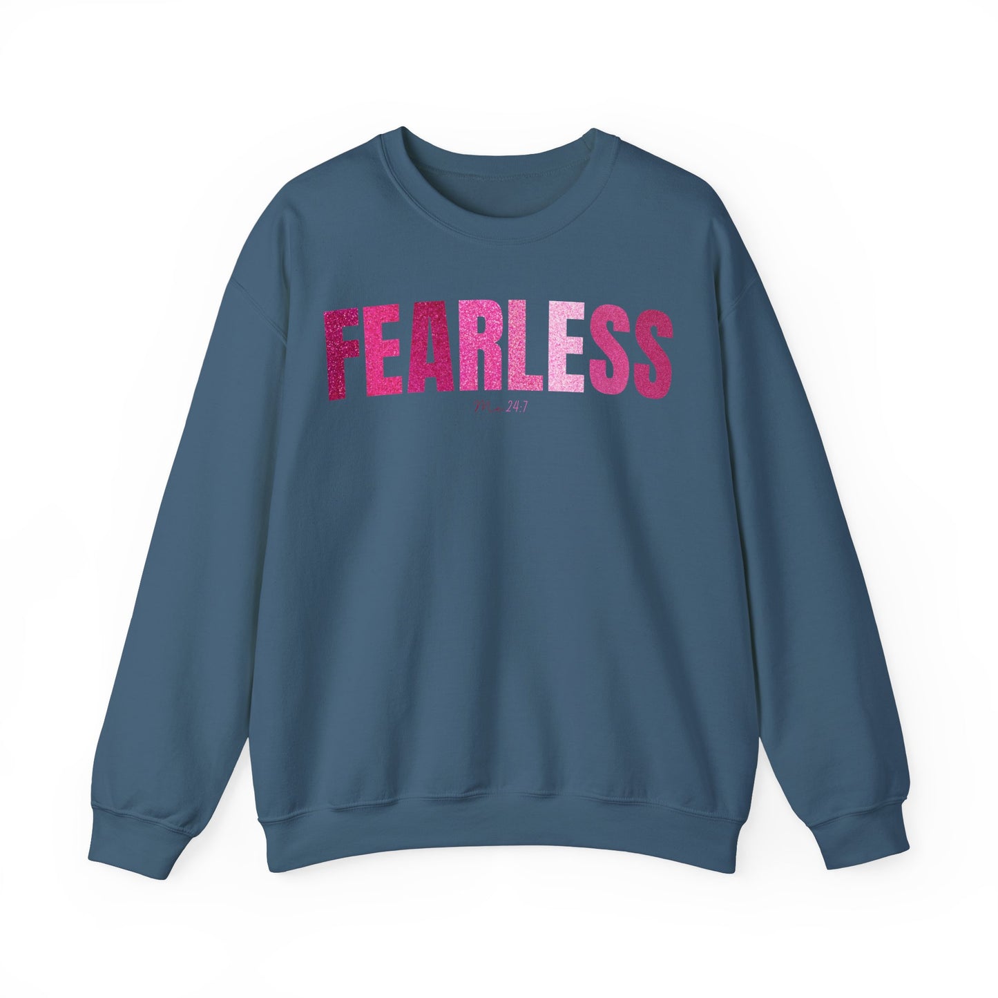 Fearless Me 24:7 Glitter Pink Patterns Sweatshirt