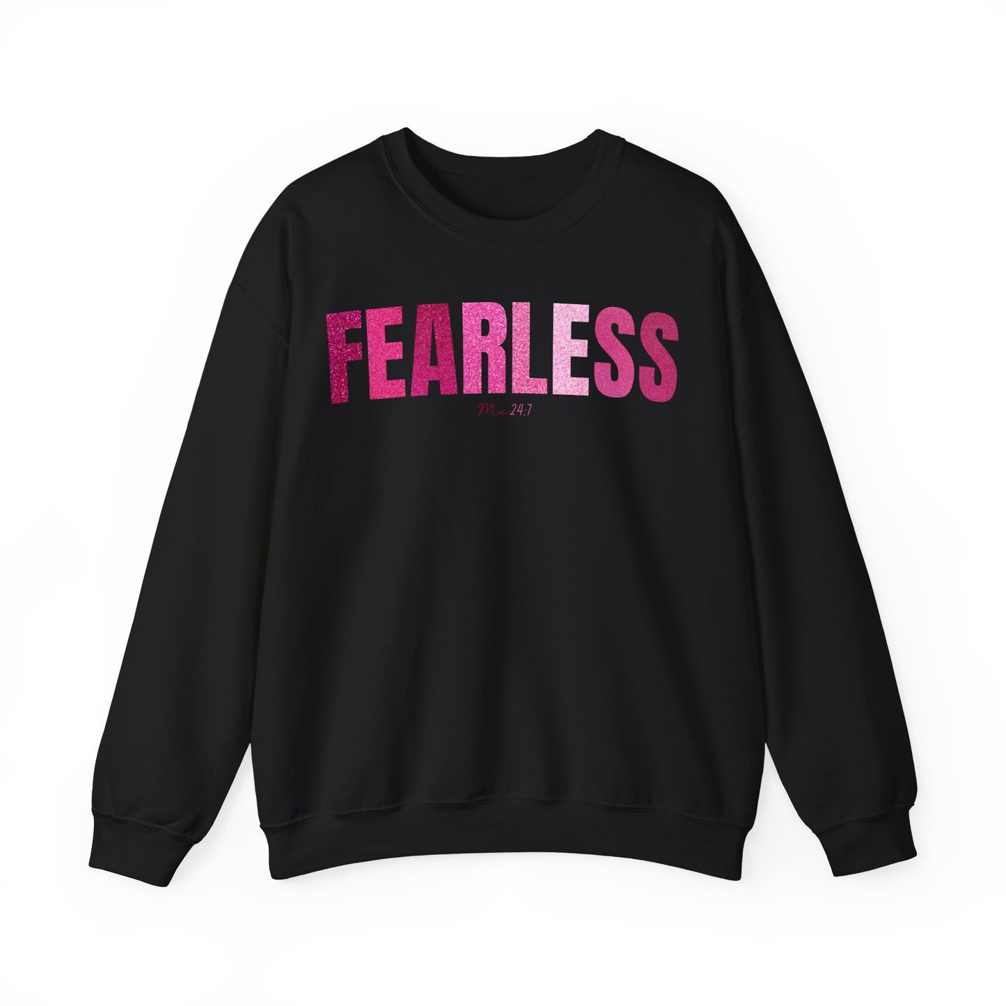 Fearless Me 24:7 Glitter Pink Patterns Sweatshirt