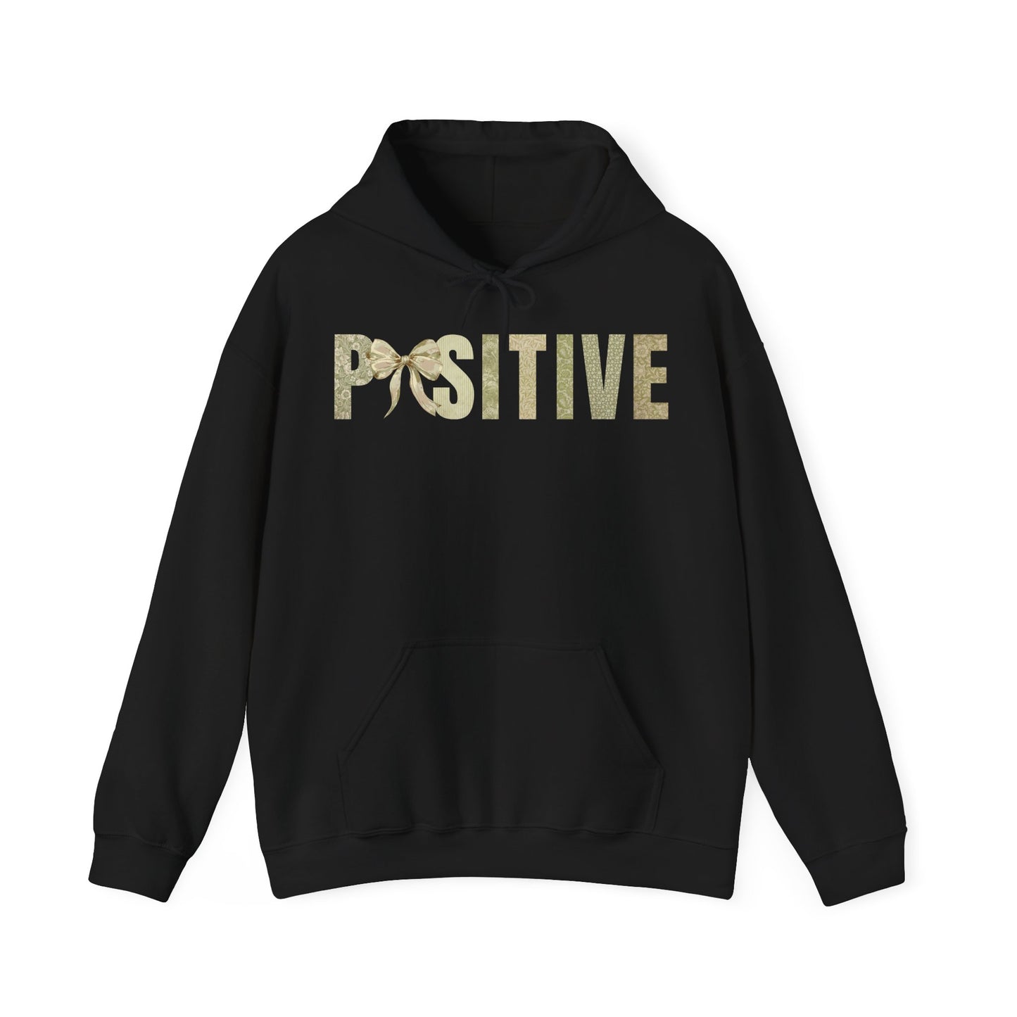 Positive With Coquette Bow Green Patterns Hoodie