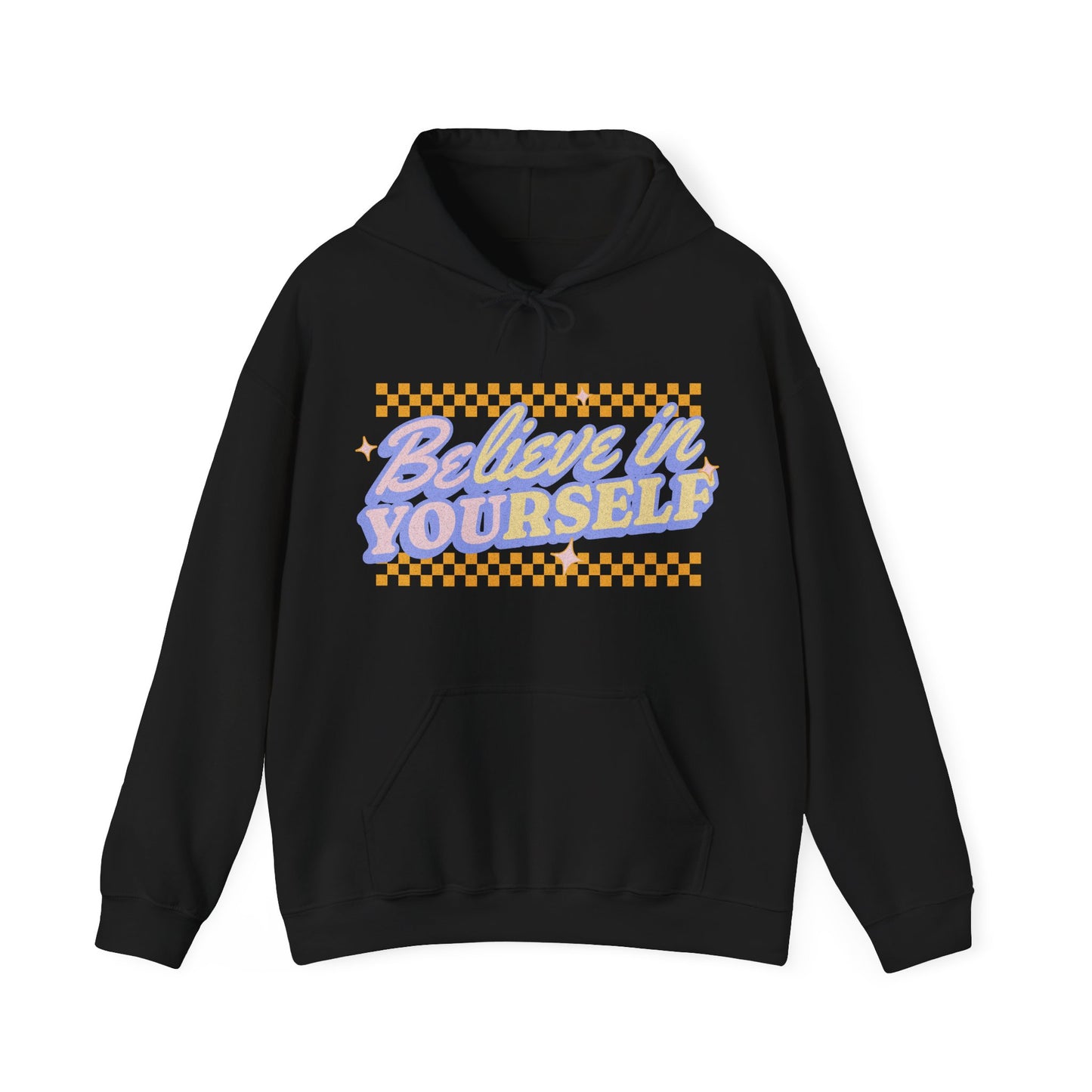 Believe in Yourself Groovy and Colorful Hoodie