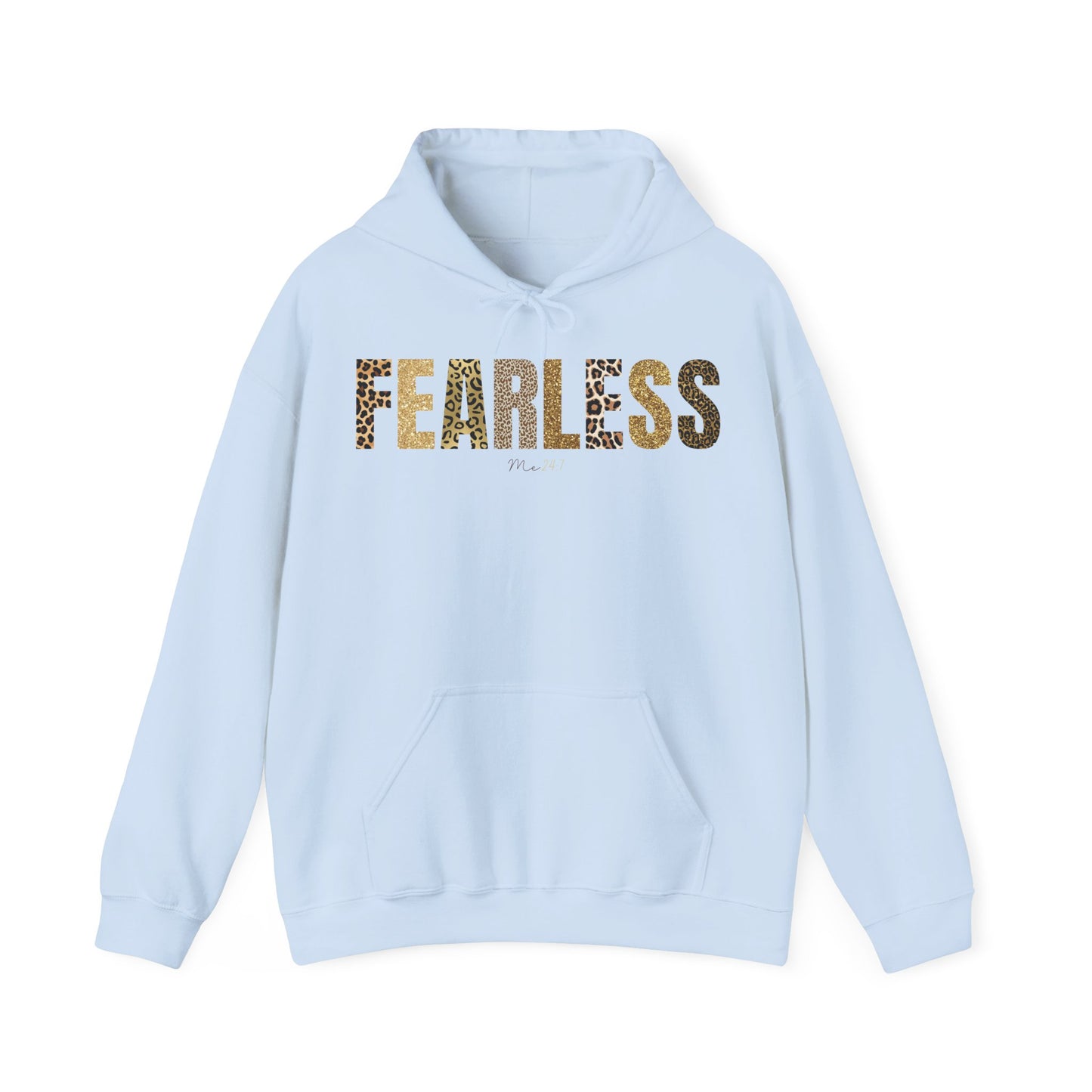 Fearless Me 24:7 With Leopard Patterns Hoodie
