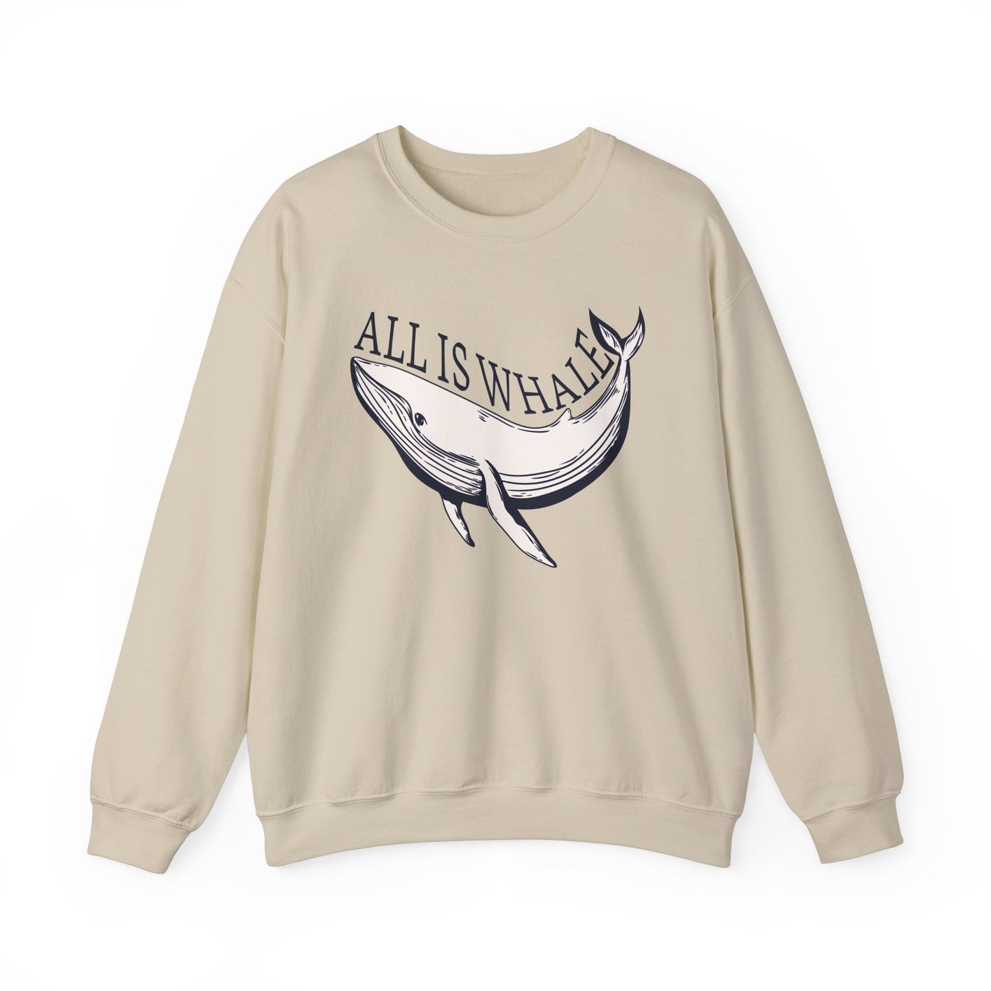 All is Whale Playful Whale Graphic Sweatshirt