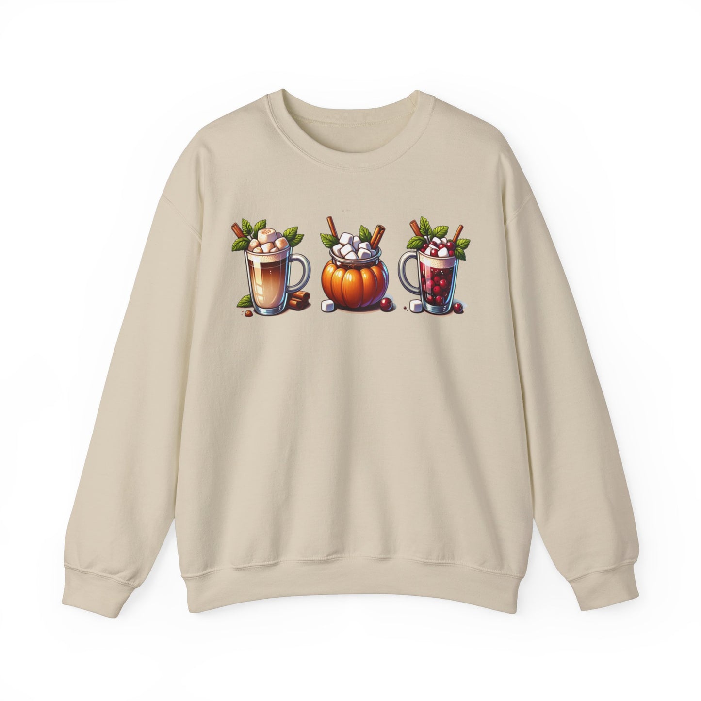 Fall Themed Drinks Graphic Sweatshirt