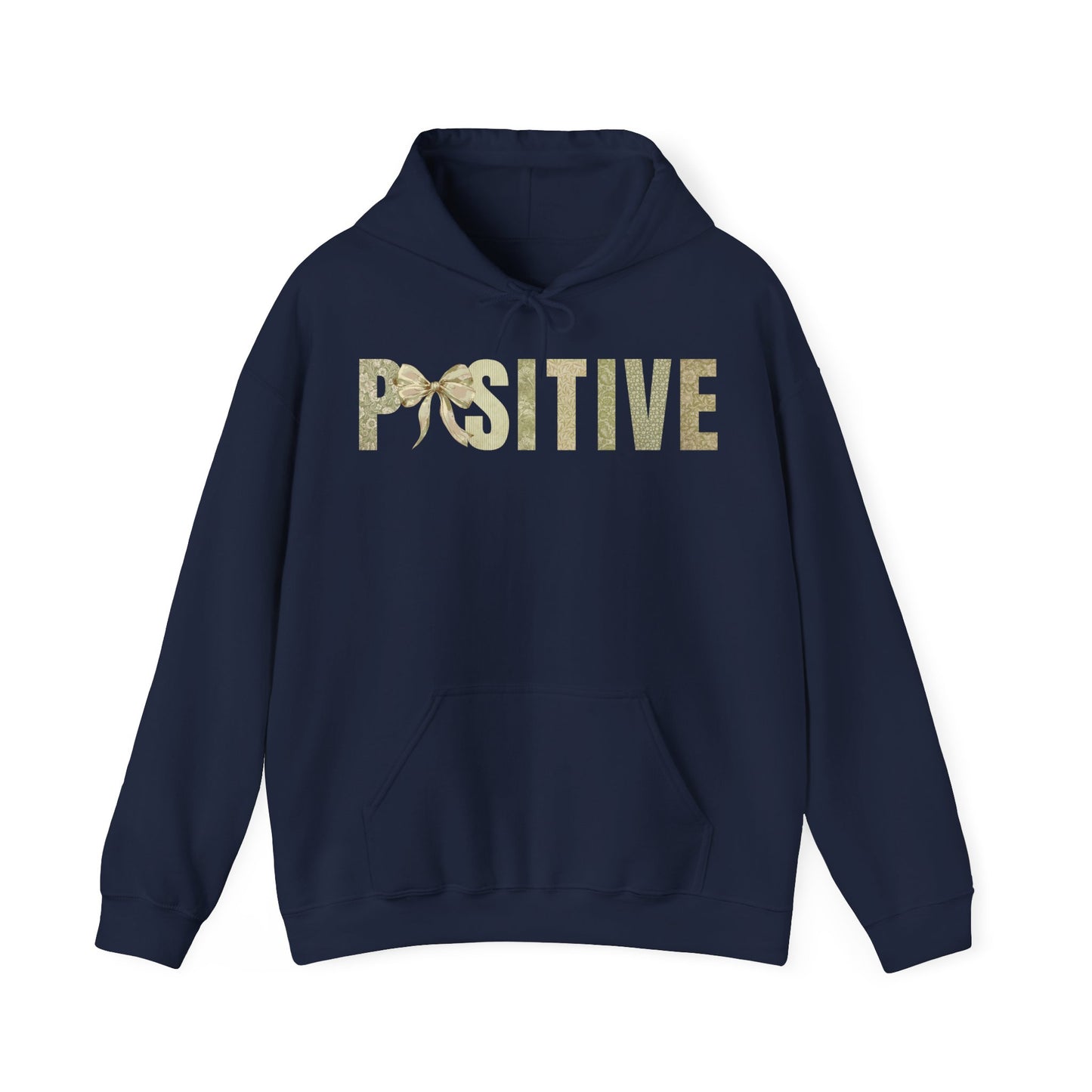 Positive With Coquette Bow Green Patterns Hoodie
