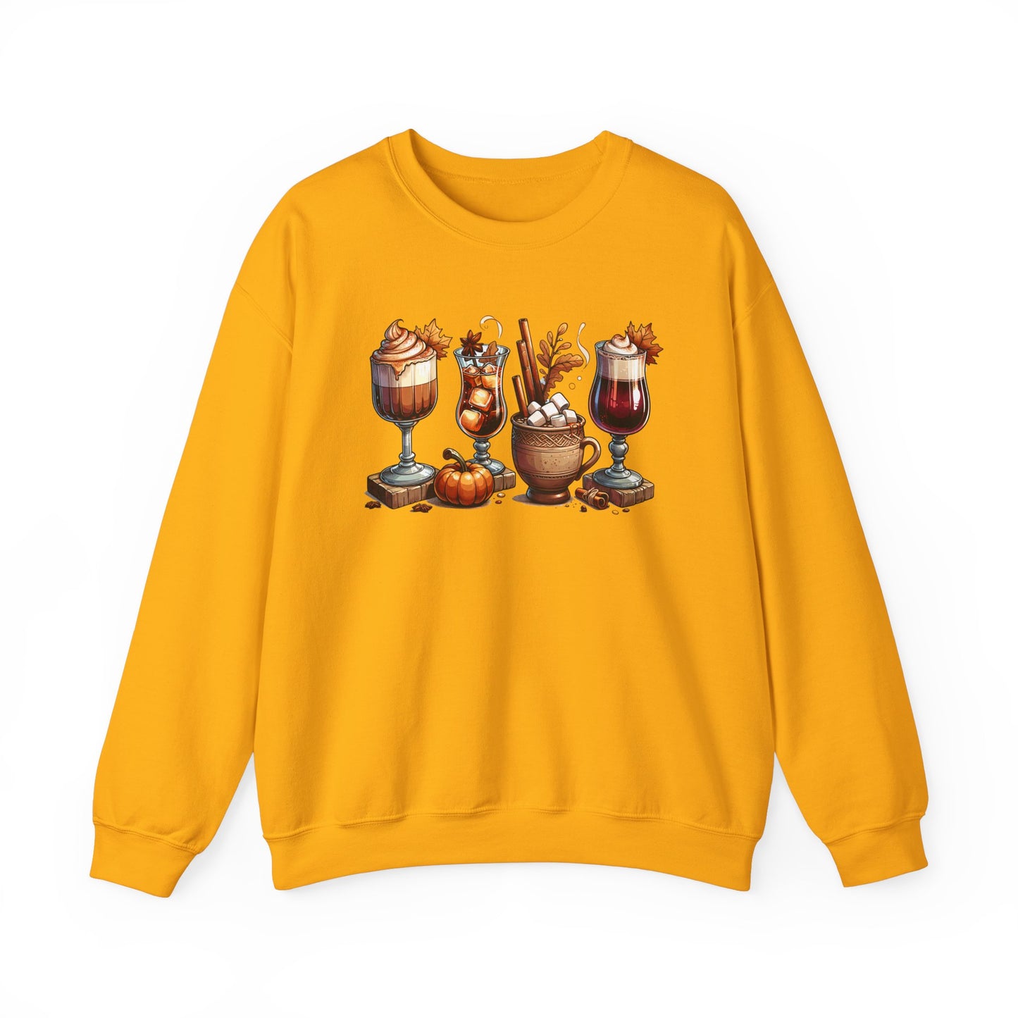 Fall Themed Drinks Graphic Sweatshirt