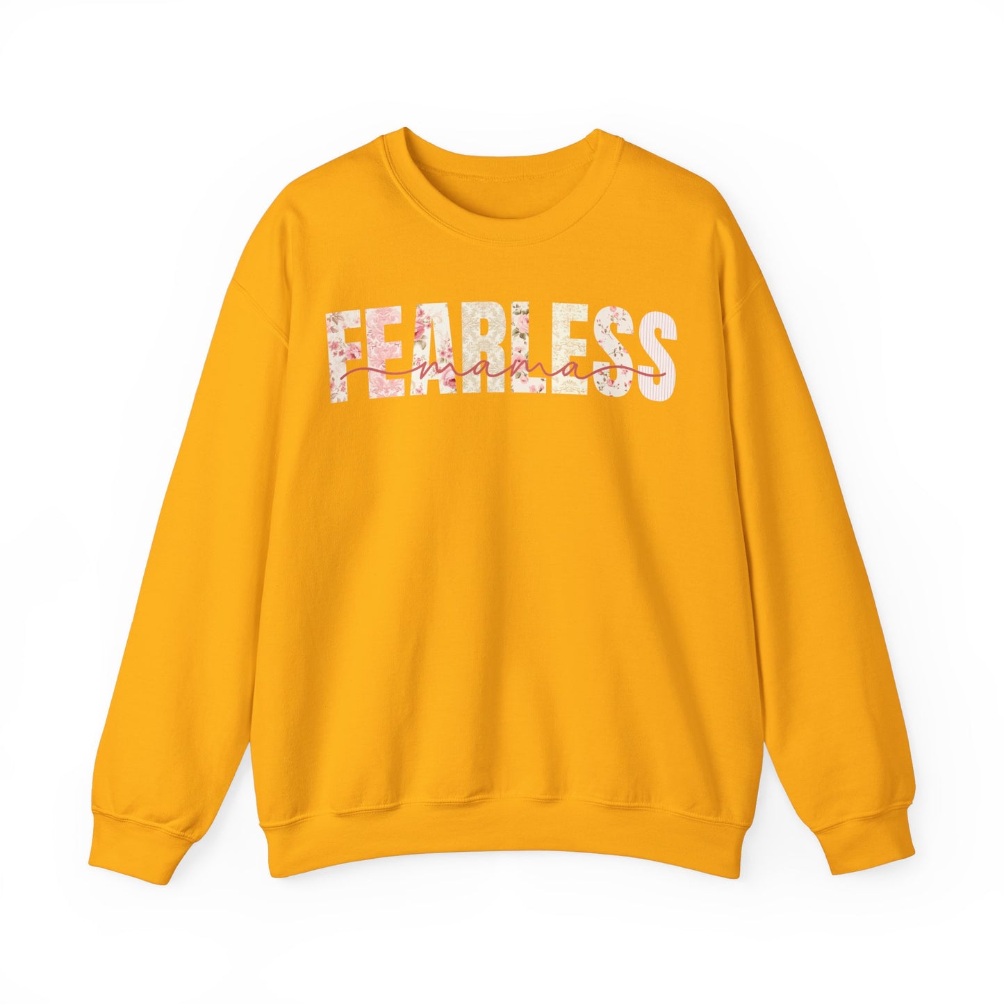 Fearless Mama Pink Floral Patterns Sweatshirt