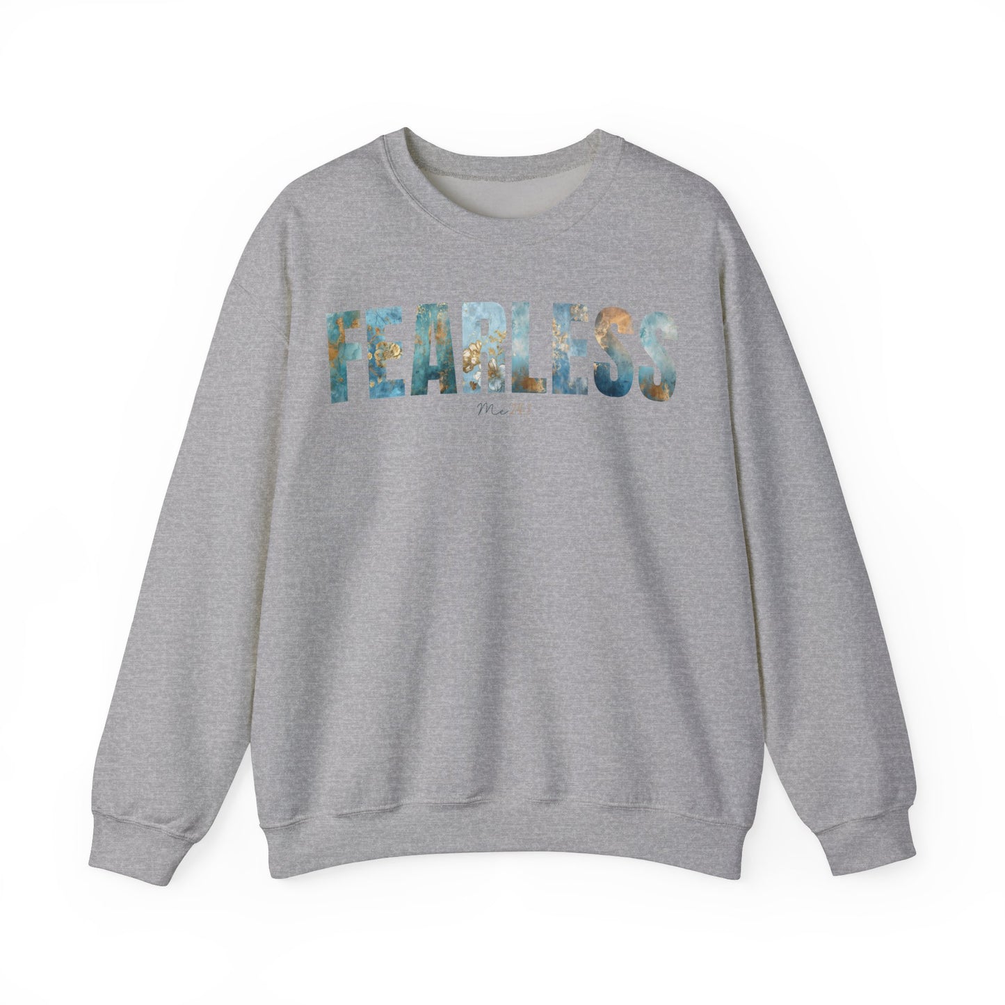 Fearless Me 24:7 Golden Blue Pattern Sweatshirt