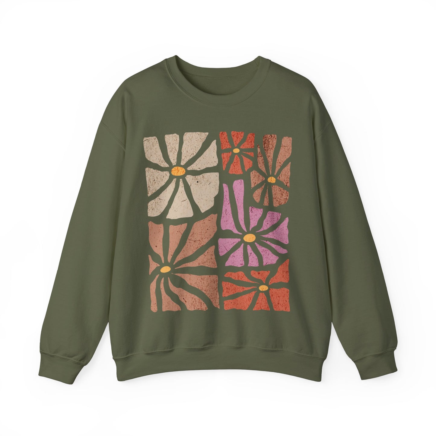 Retro Flowers Sweatshirt