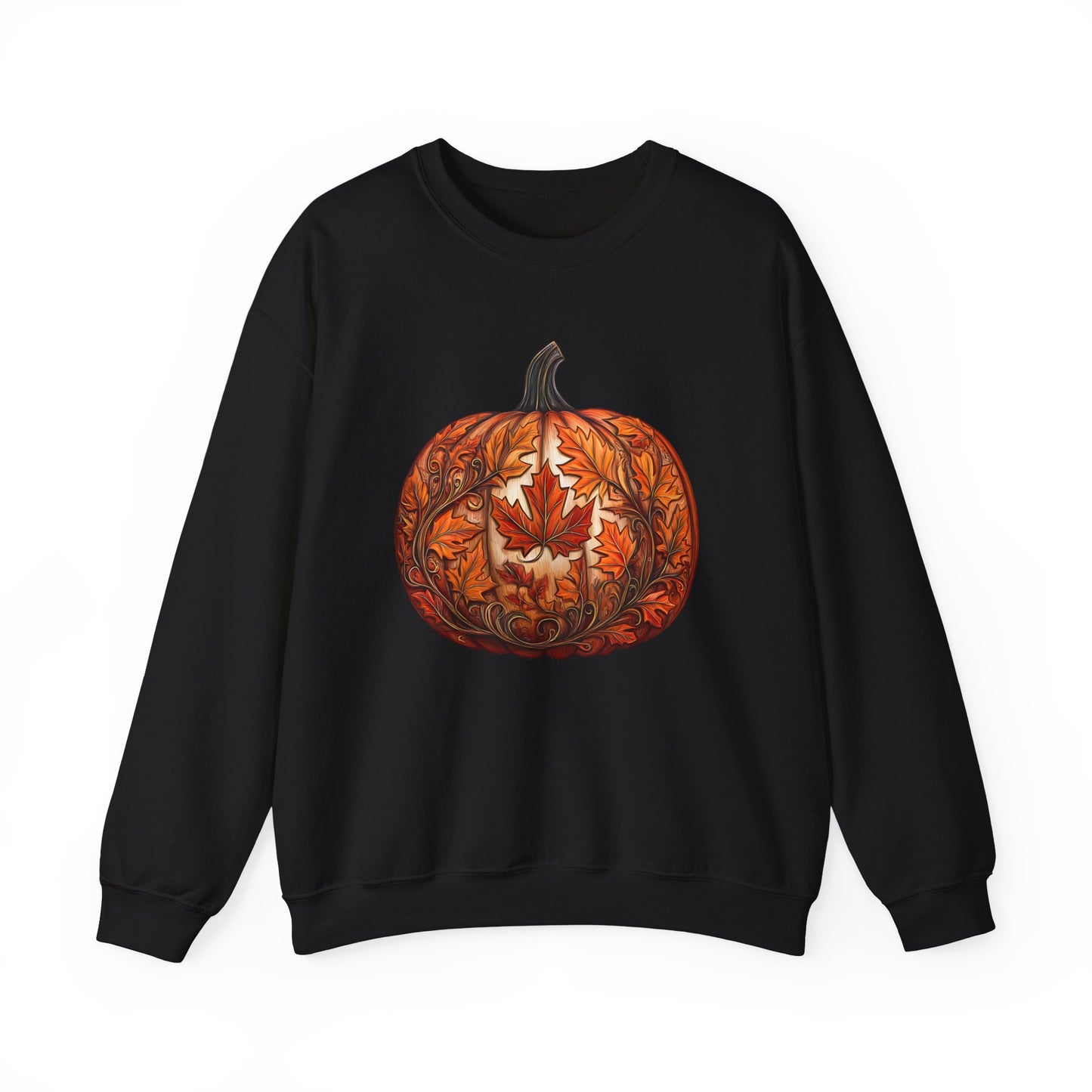 Pumpkin Made of Maple Leaves Sweatshirt