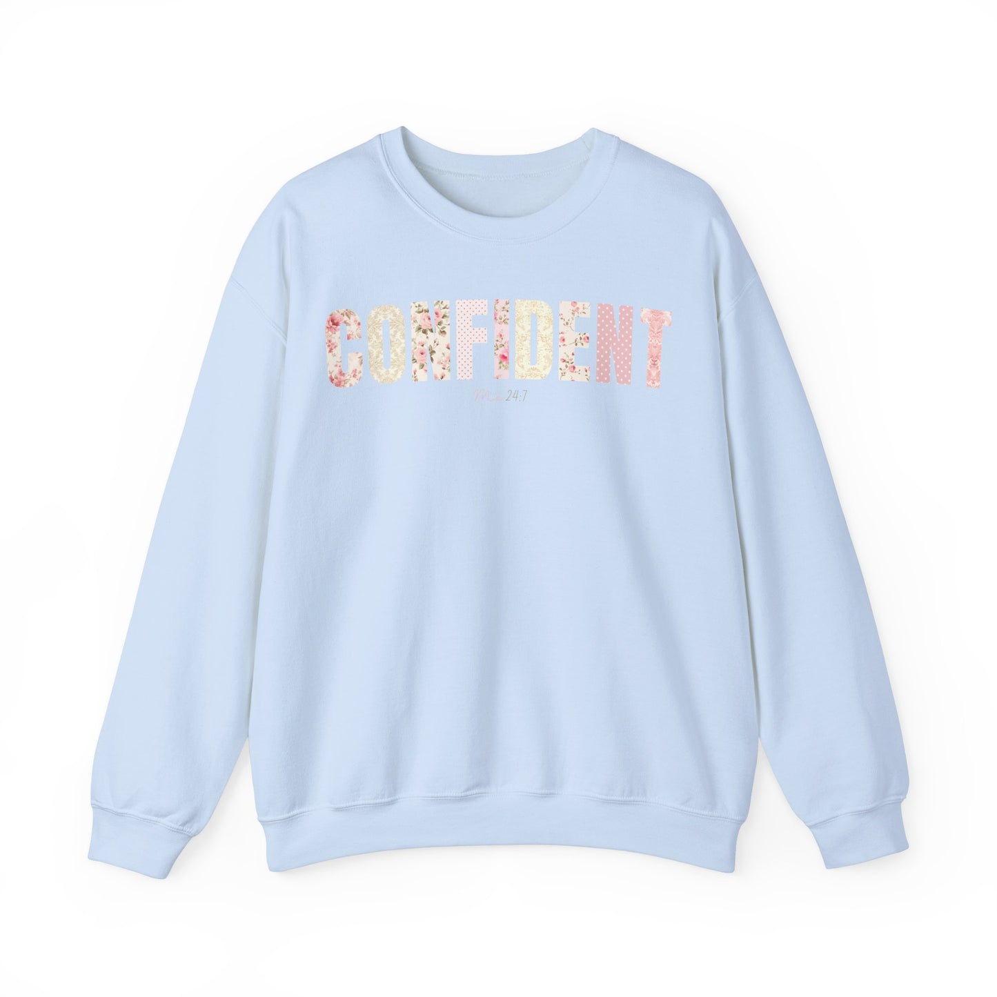 Confident Me 24:7 Pink Floral Patterns Sweatshirt