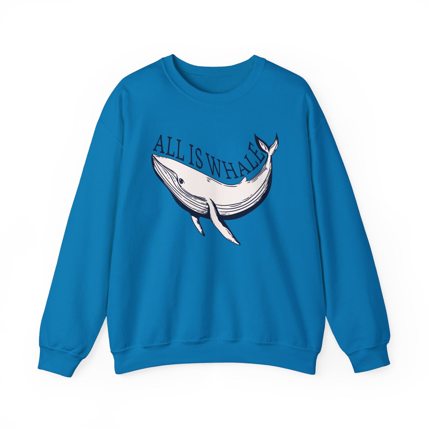 All is Whale Playful Whale Graphic Sweatshirt