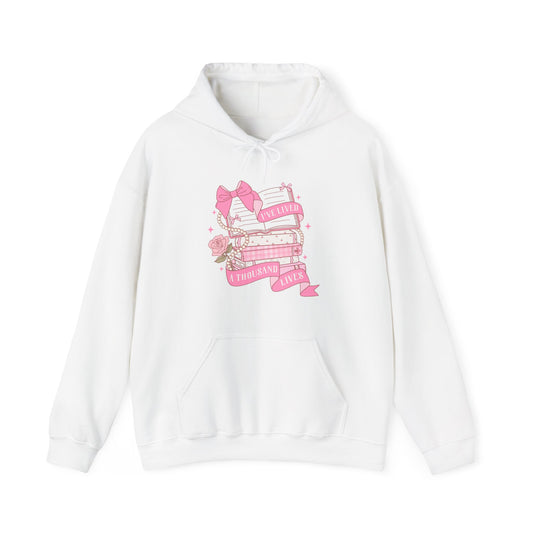 Coquette Book Lover I've Live A Thousand Lives Hoodie