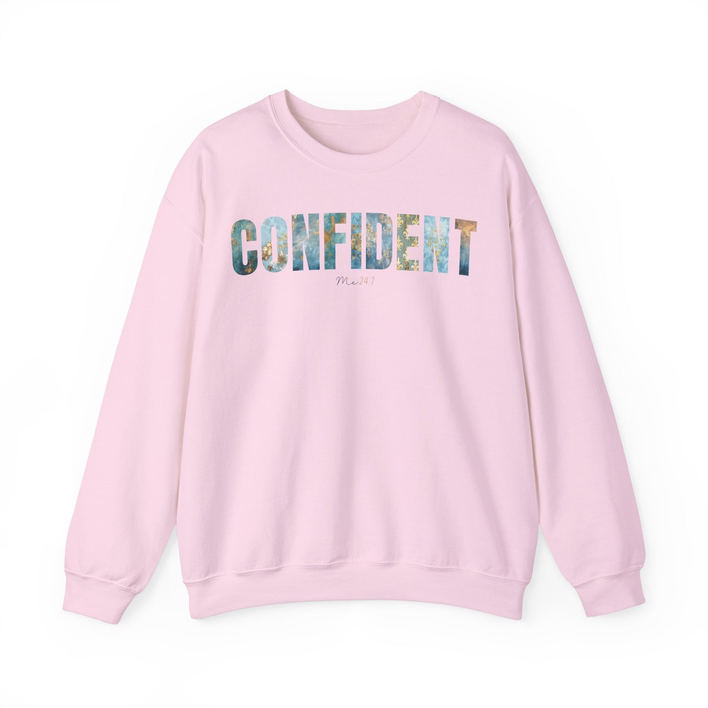 Confident Me 24:7 Golden and Blue Patterns Sweatshirt