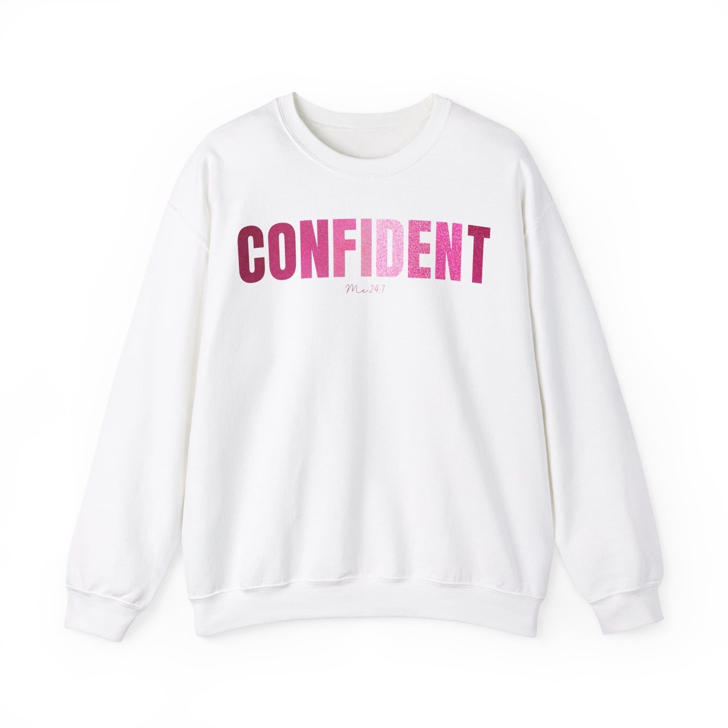 Confident Me 24:7 Glitter Pink Sweatshirt