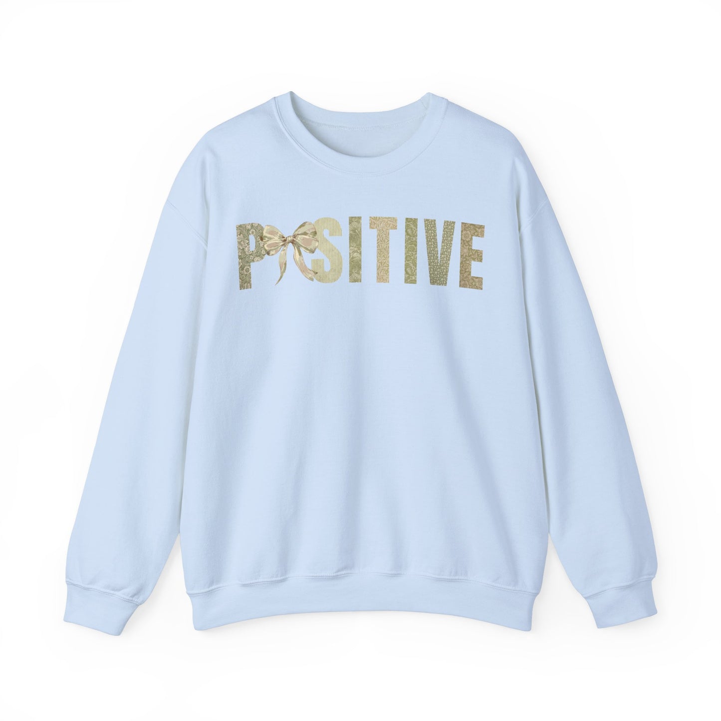 Positive With Coquette Bow Green Patterns Sweatshirt