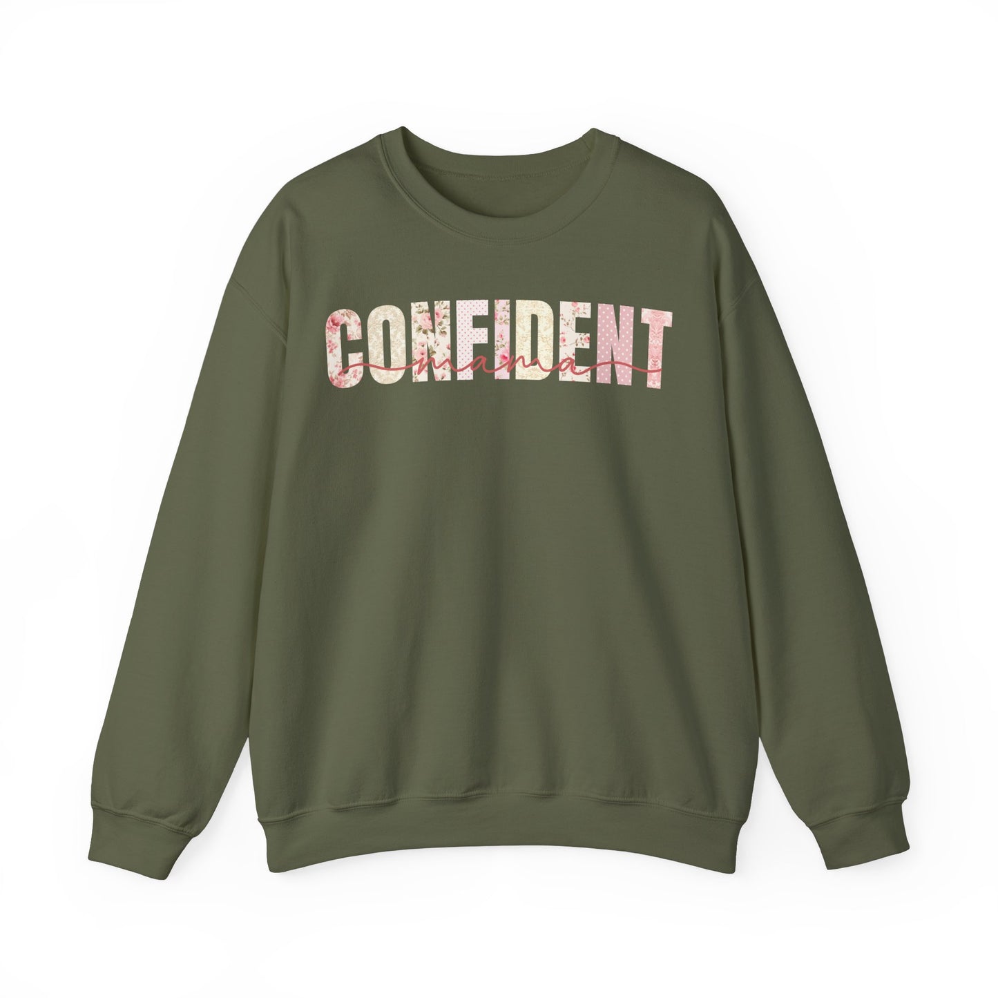 Confident Mama Pink Floral Sweatshirt