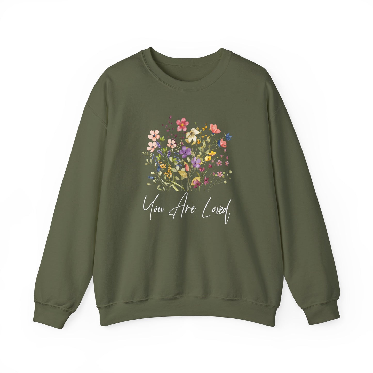 You Are Loved Wildflowers Graphic Sweatshirt