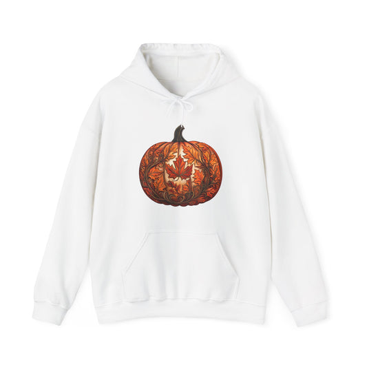 Pumpkin Made of Maple Leaves Hoodie