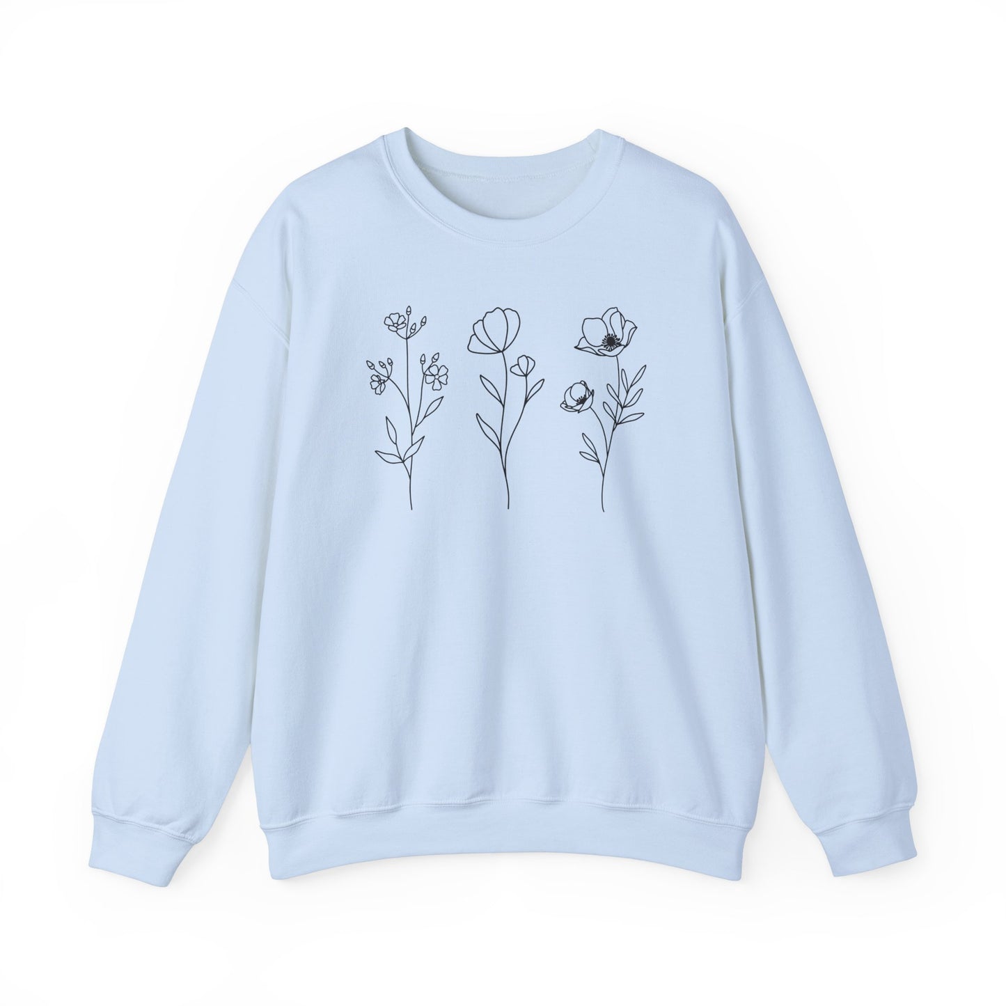 Minimalist Wildflowers Sweatshirt