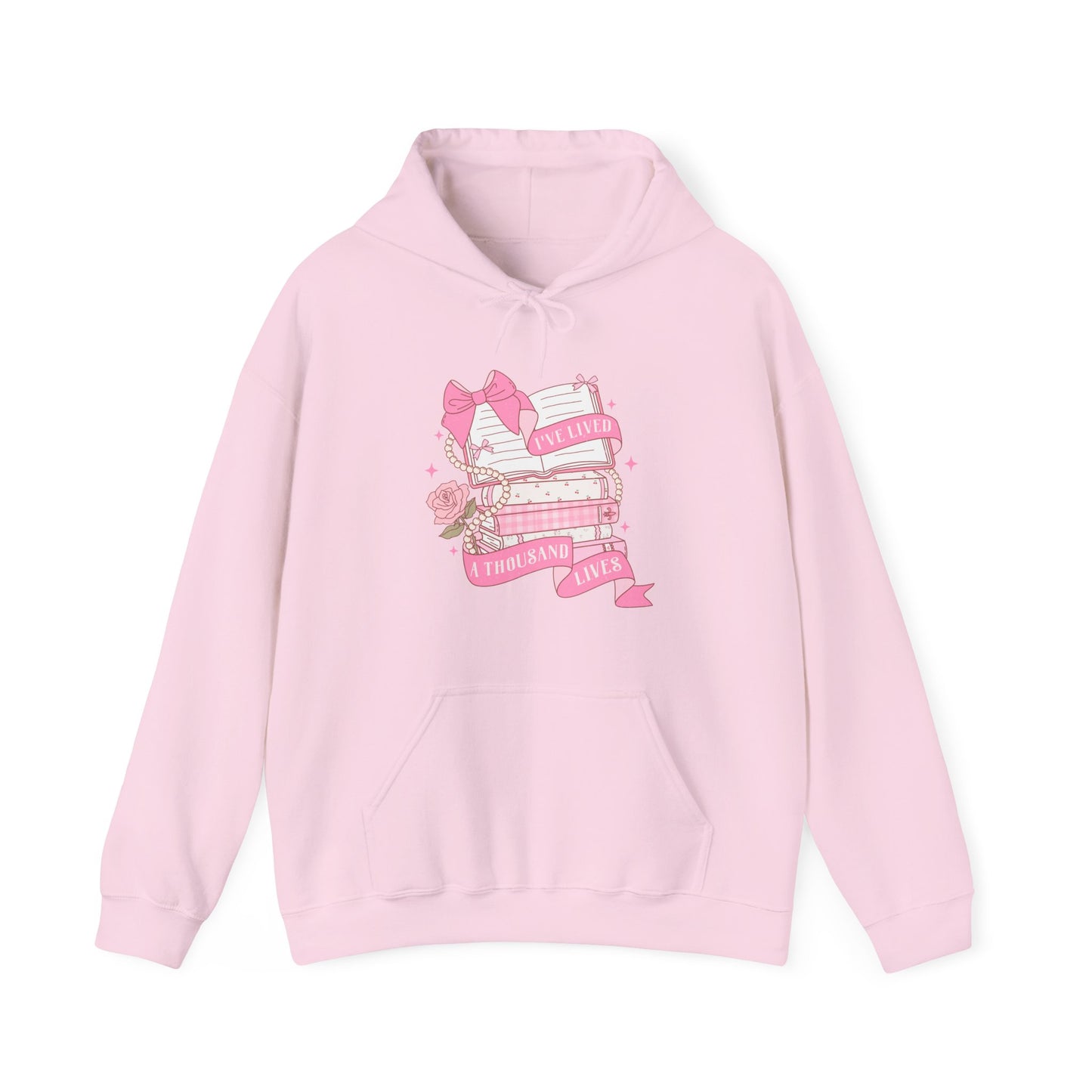 Coquette Book Lover I've Live A Thousand Lives Hoodie