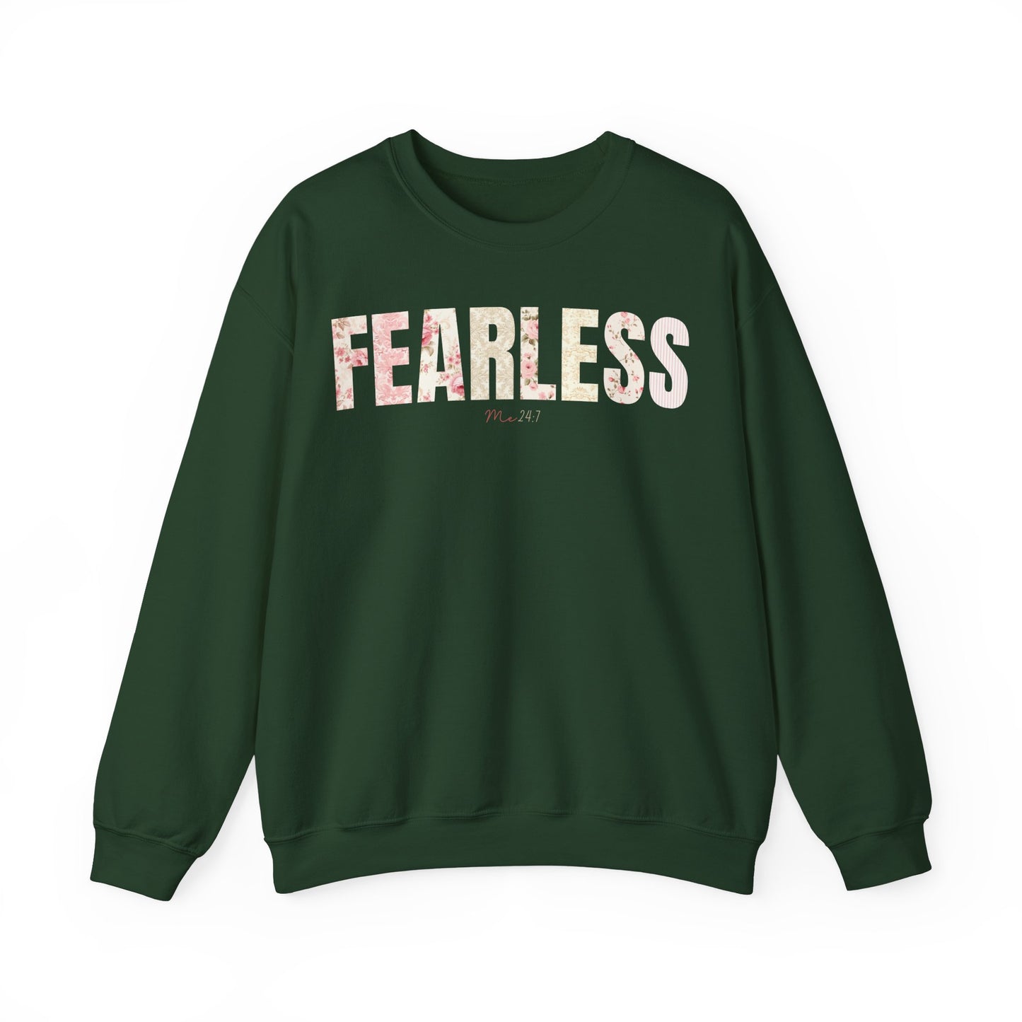 Fearless Me 24:7 Pink Floral Patterns Sweatshirt