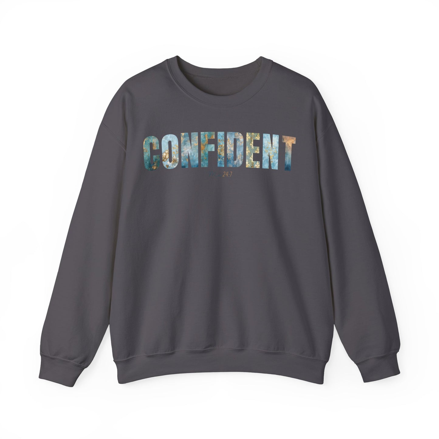 Confident Me 24:7 Golden and Blue Patterns Sweatshirt