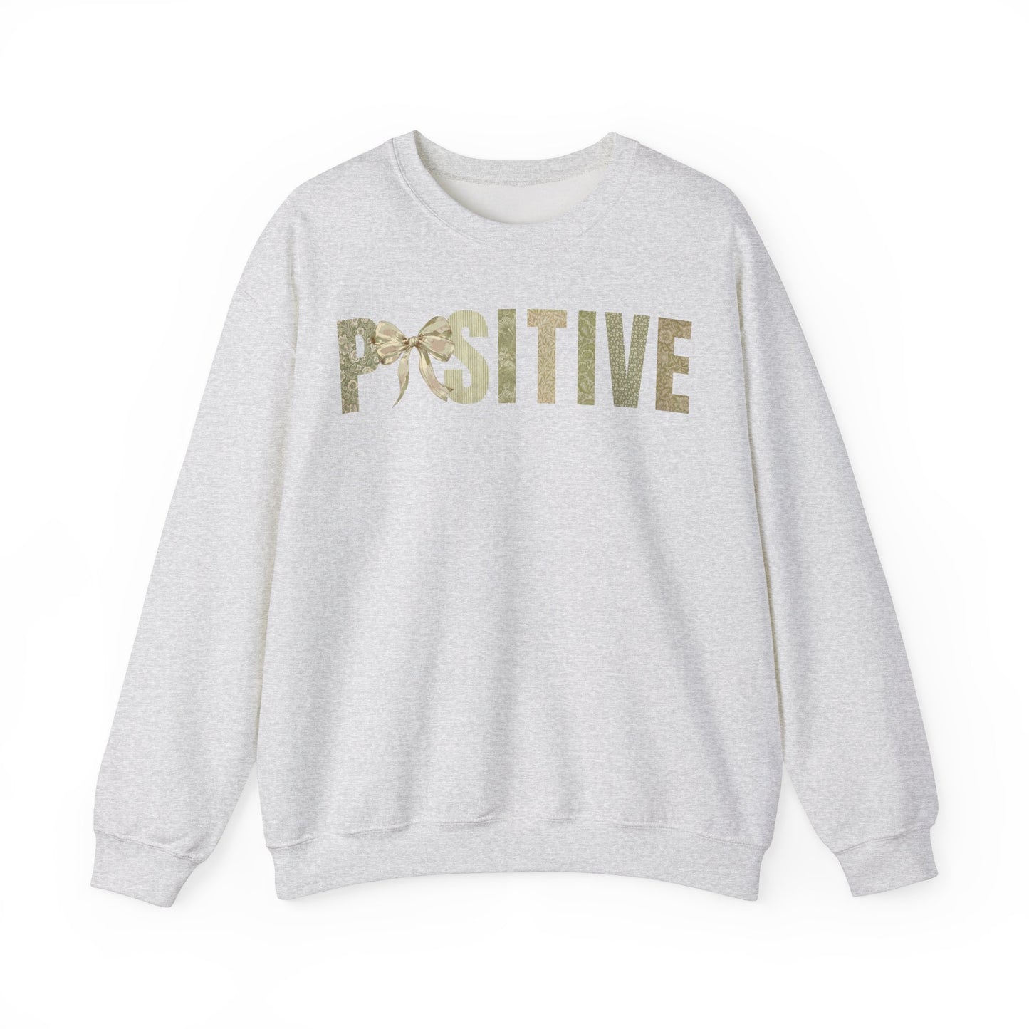 Positive With Coquette Bow Green Patterns Sweatshirt