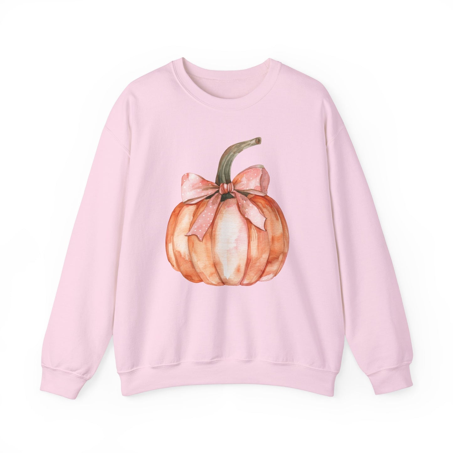 Fall Pumpkin Coquette Bow Sweatshirt