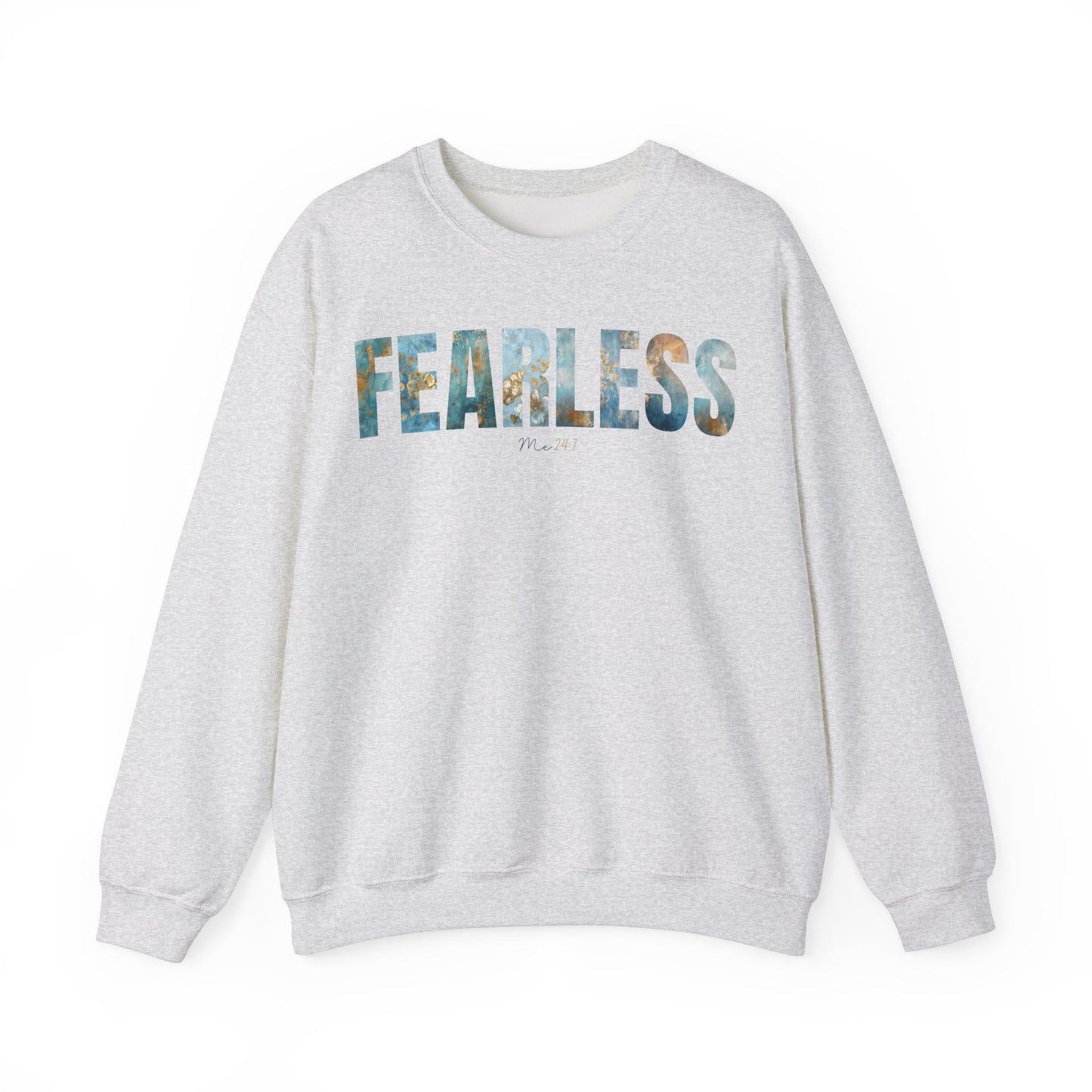 Fearless Me 24:7 Golden Blue Pattern Sweatshirt