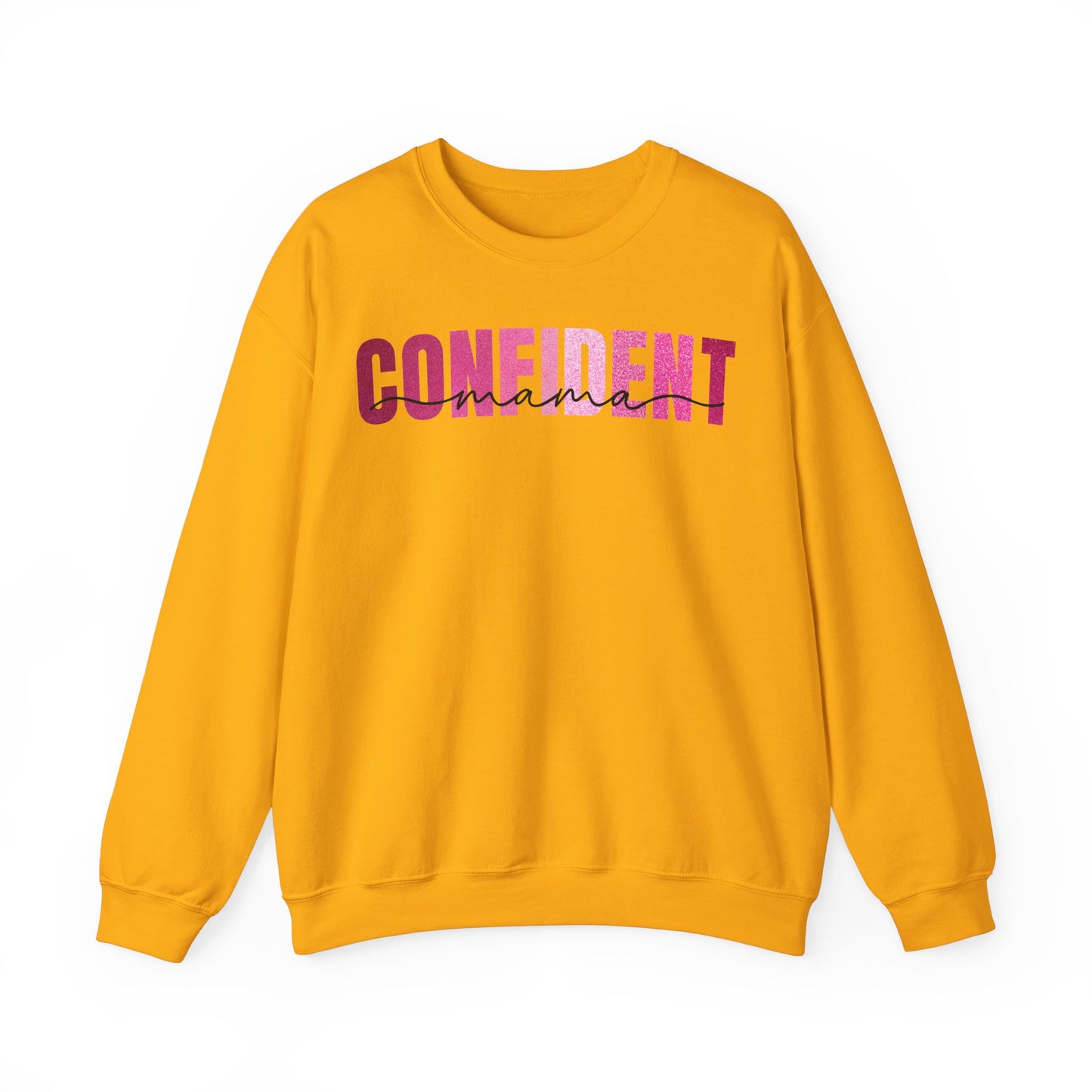 Confident Mama Glitter Pink Sweatshirt