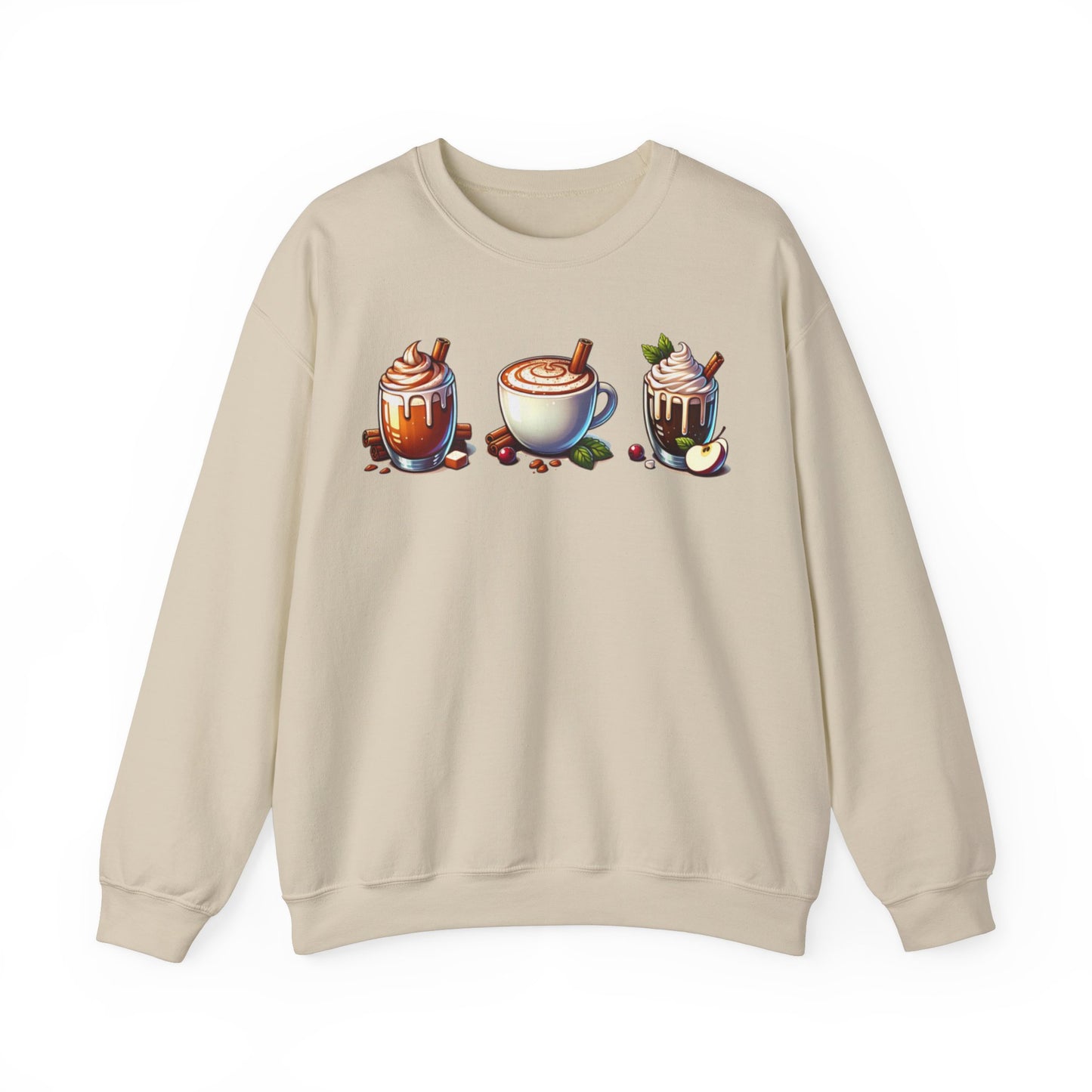 Fall Themed Drinks Graphic Sweatshirt