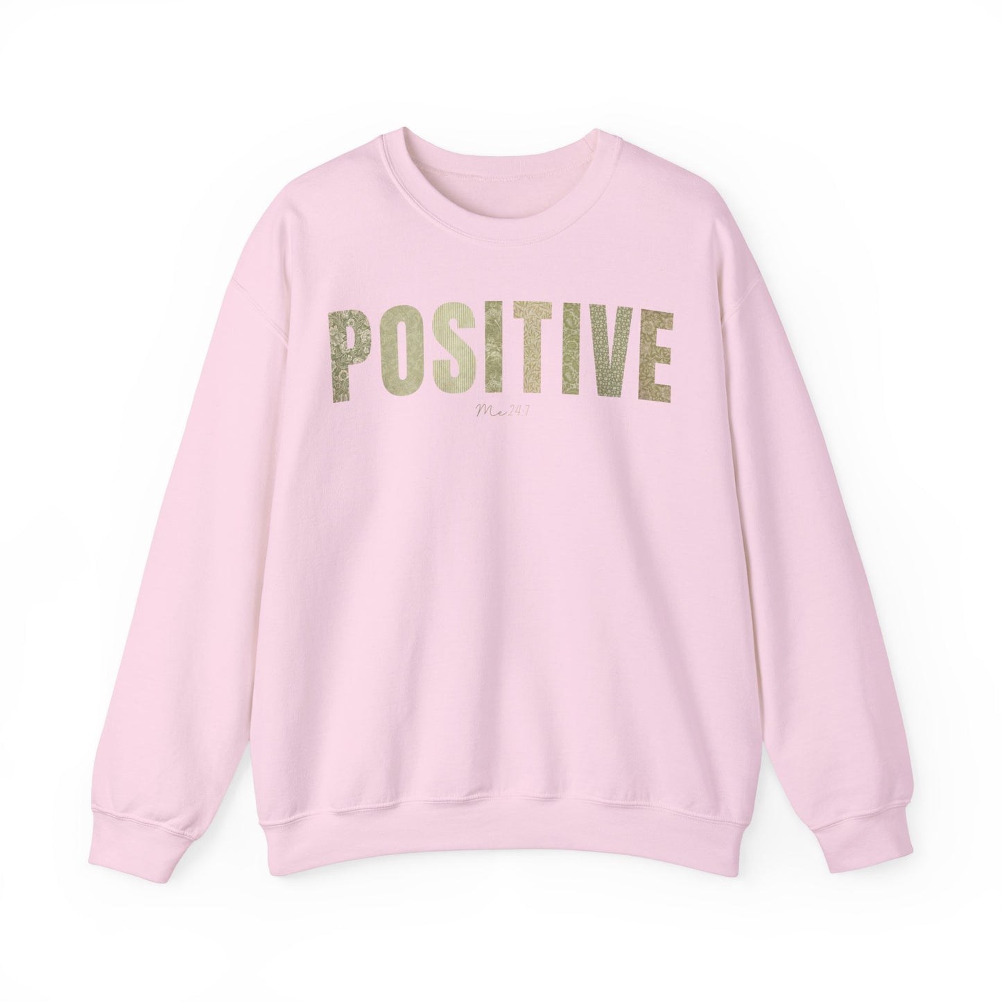 Positive Me 24:7 Green Patterns Sweatshirt