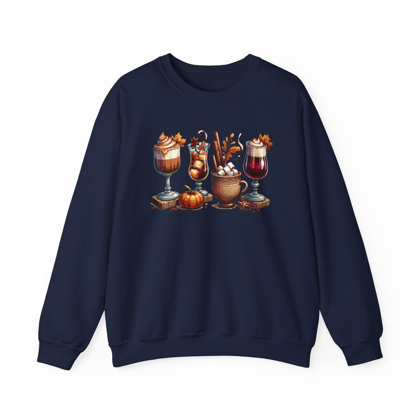 Fall Themed Drinks Graphic Sweatshirt