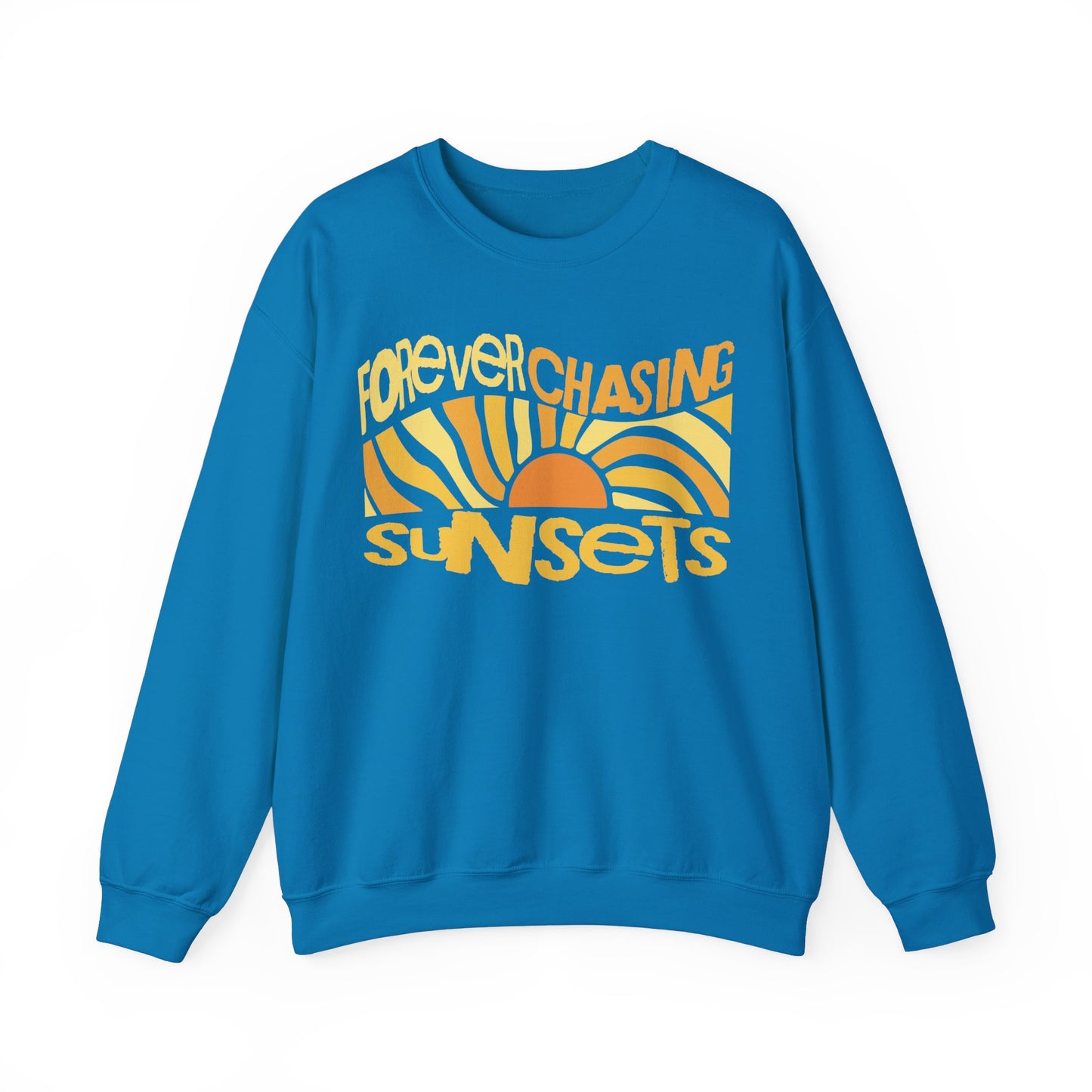 Forever Chasing Sunsets Groovy Sweatshirt