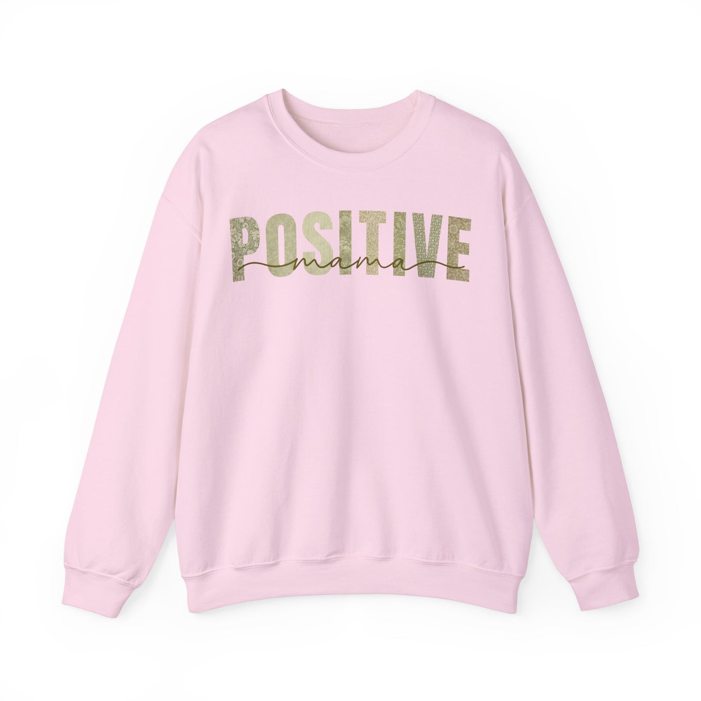 Positive Mama Green Patterns Sweatshirt