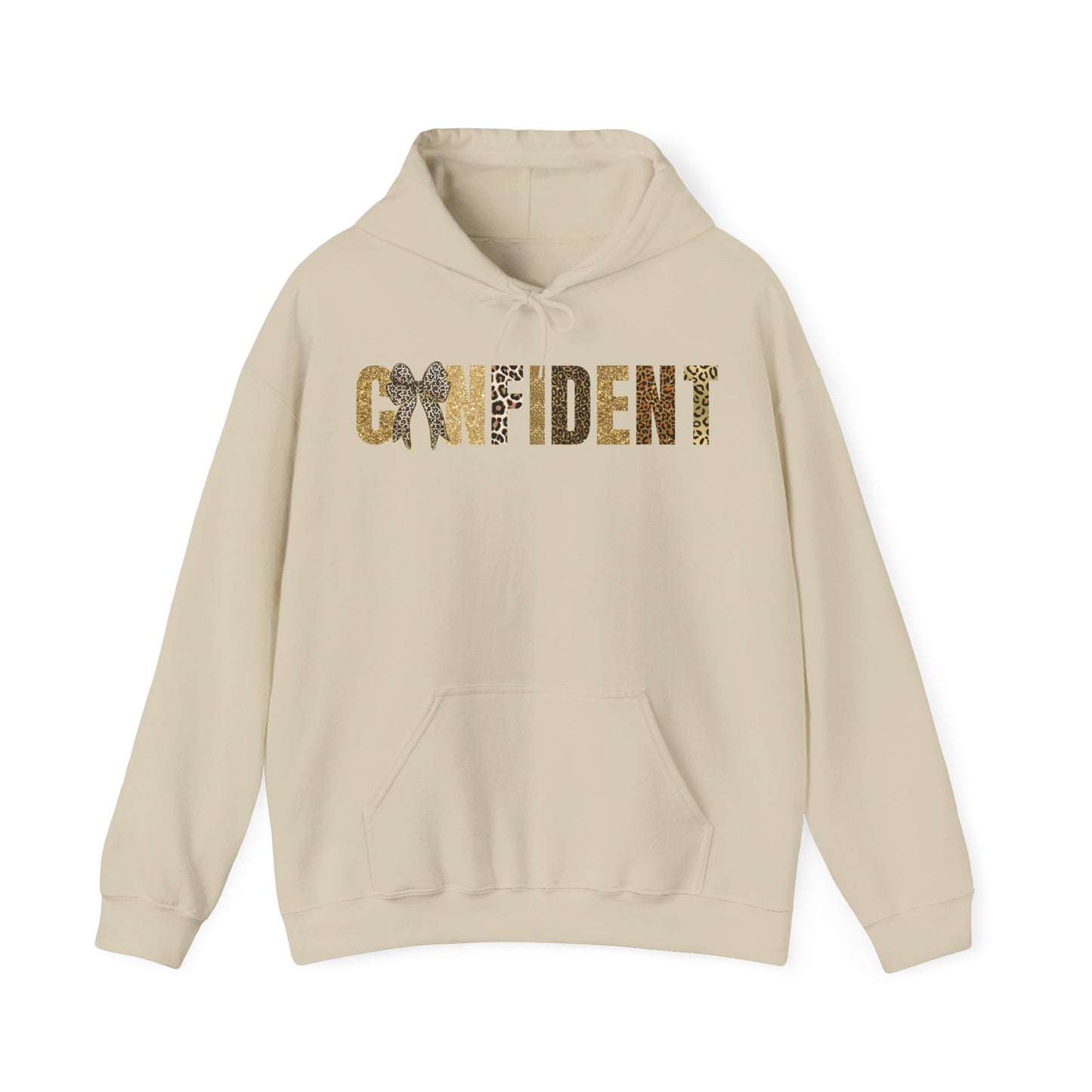 Confident Leopard Patterns Coquette Bow Hoodie