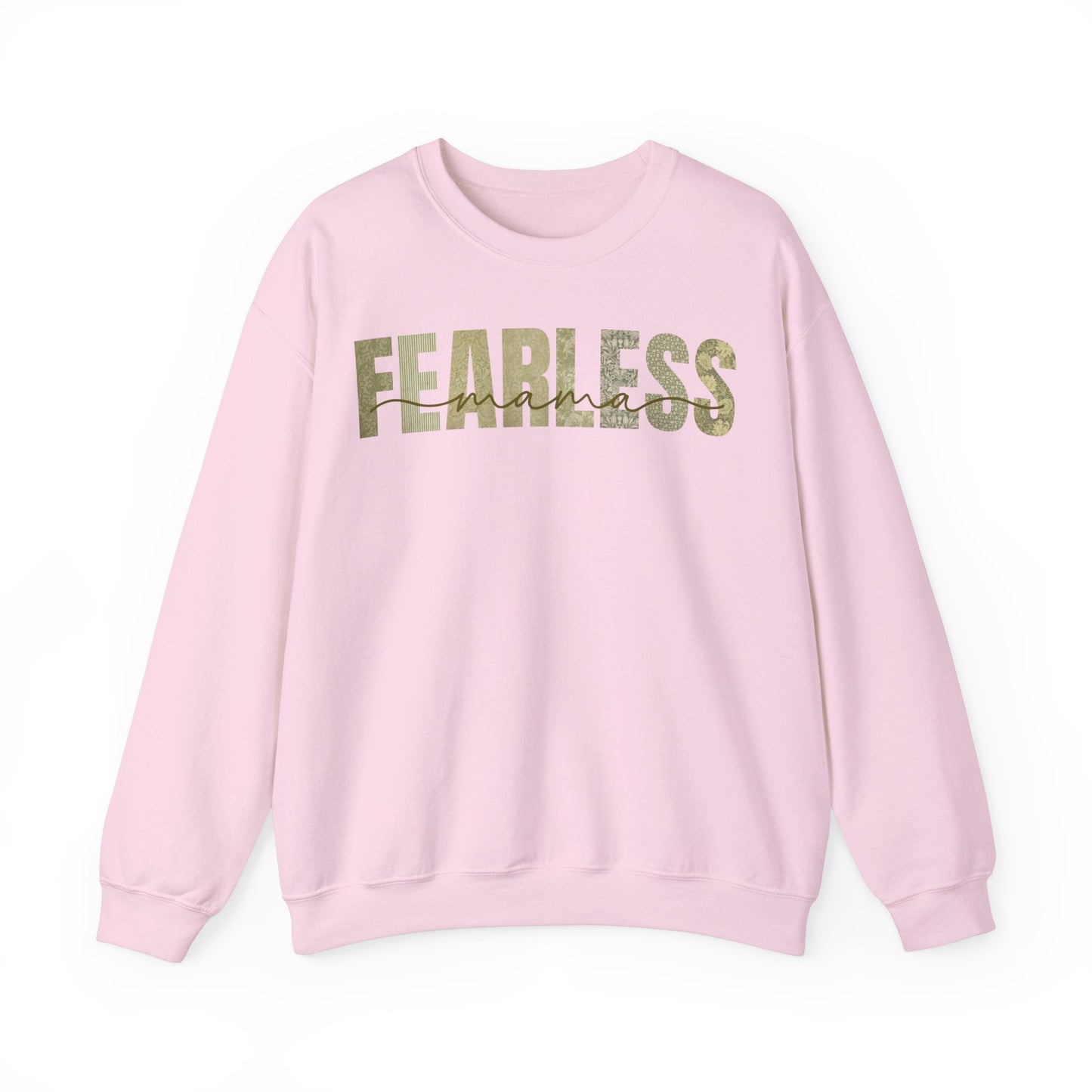 Fearless Mama Green Patterns Sweatshirt