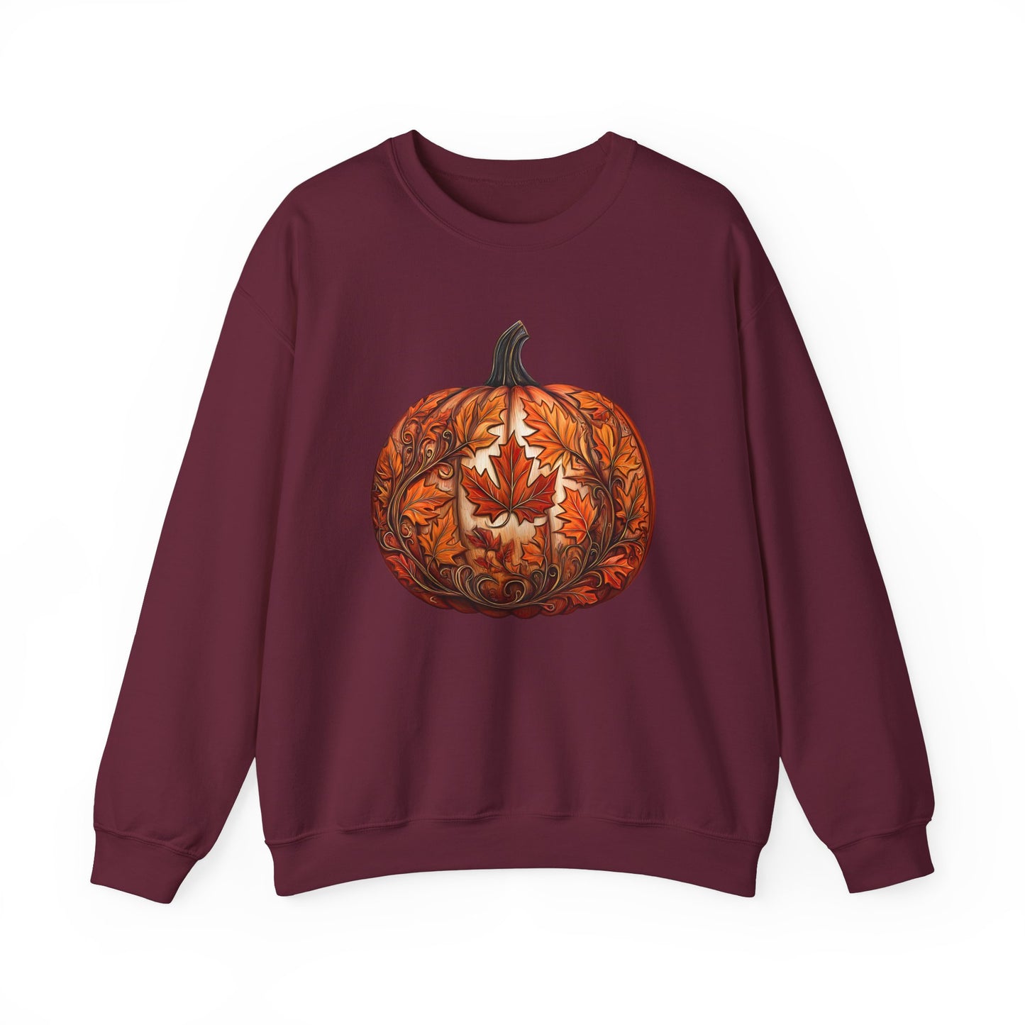 Pumpkin Made of Maple Leaves Sweatshirt