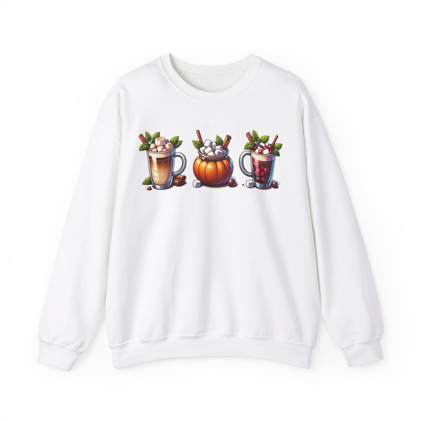 Fall Themed Drinks Graphic Sweatshirt