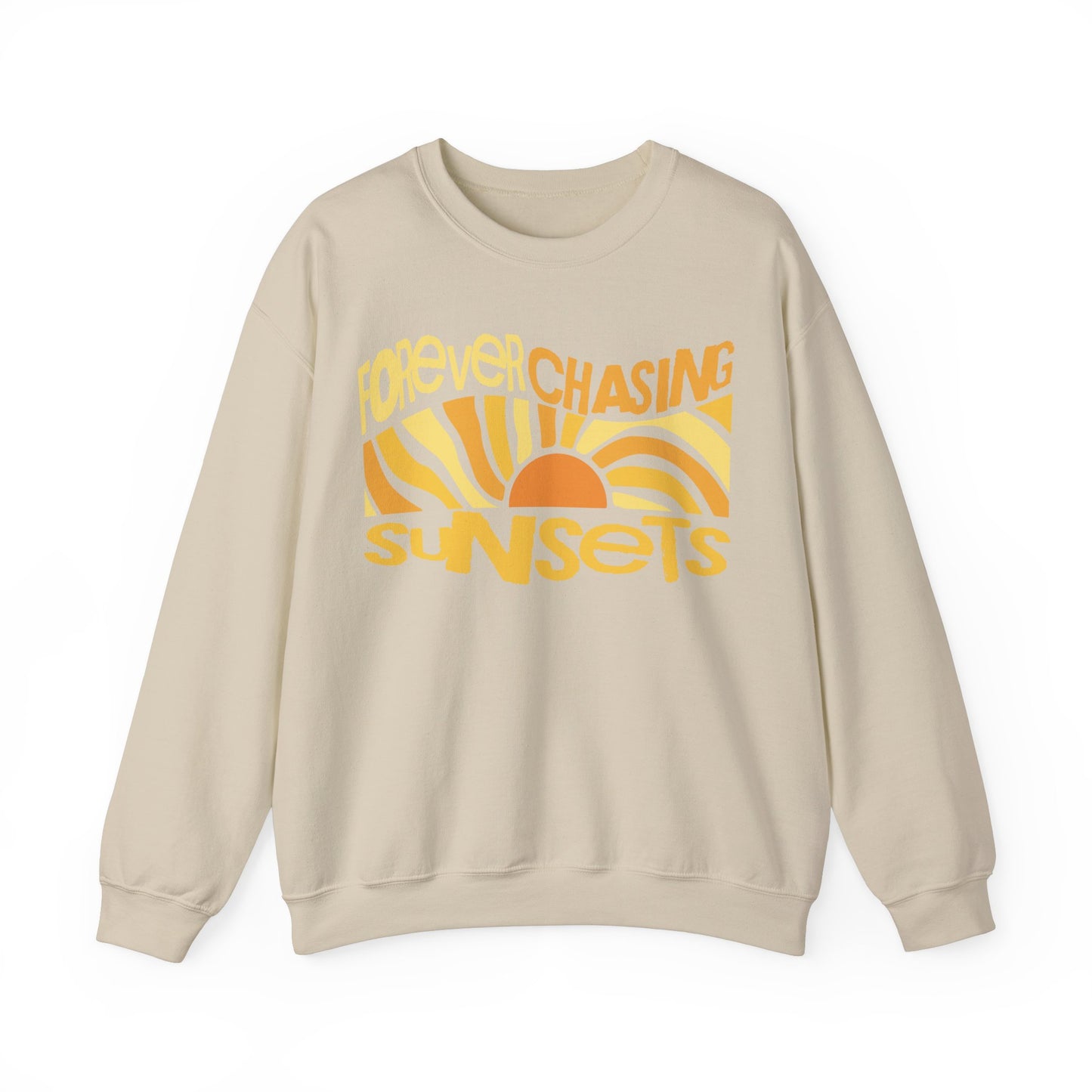 Forever Chasing Sunsets Groovy Sweatshirt