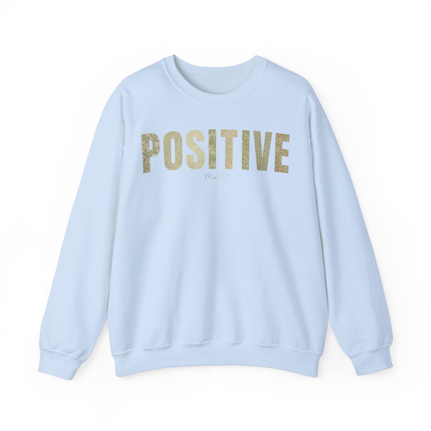 Positive Me 24:7 Green Patterns Sweatshirt