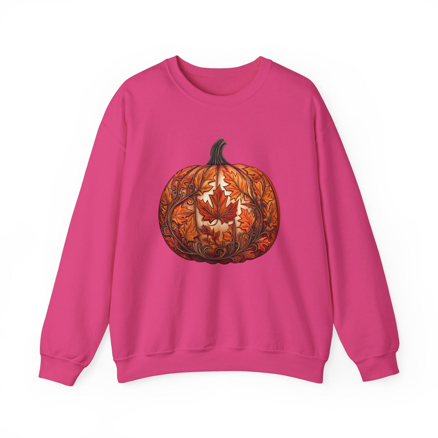 Pumpkin Made of Maple Leaves Sweatshirt