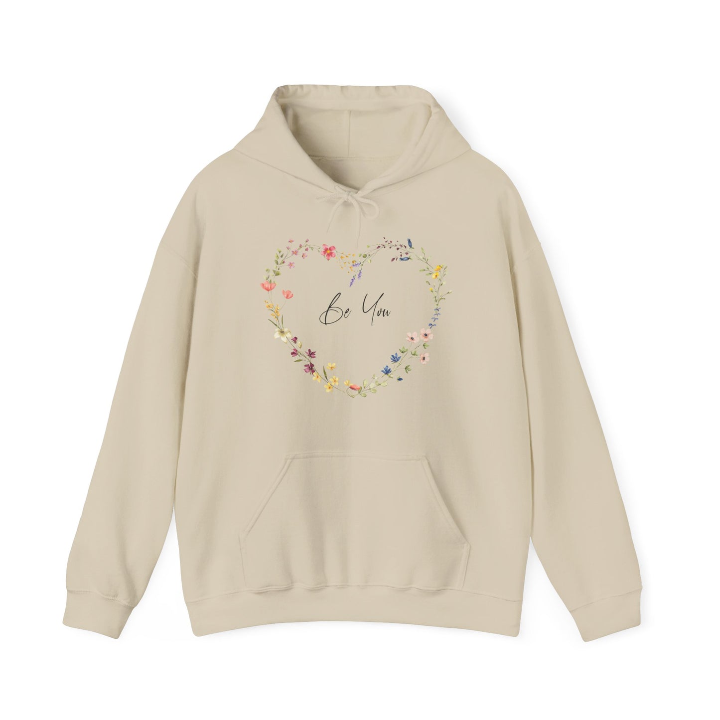 Be You Wildflowers In Heart Shape Hoodie