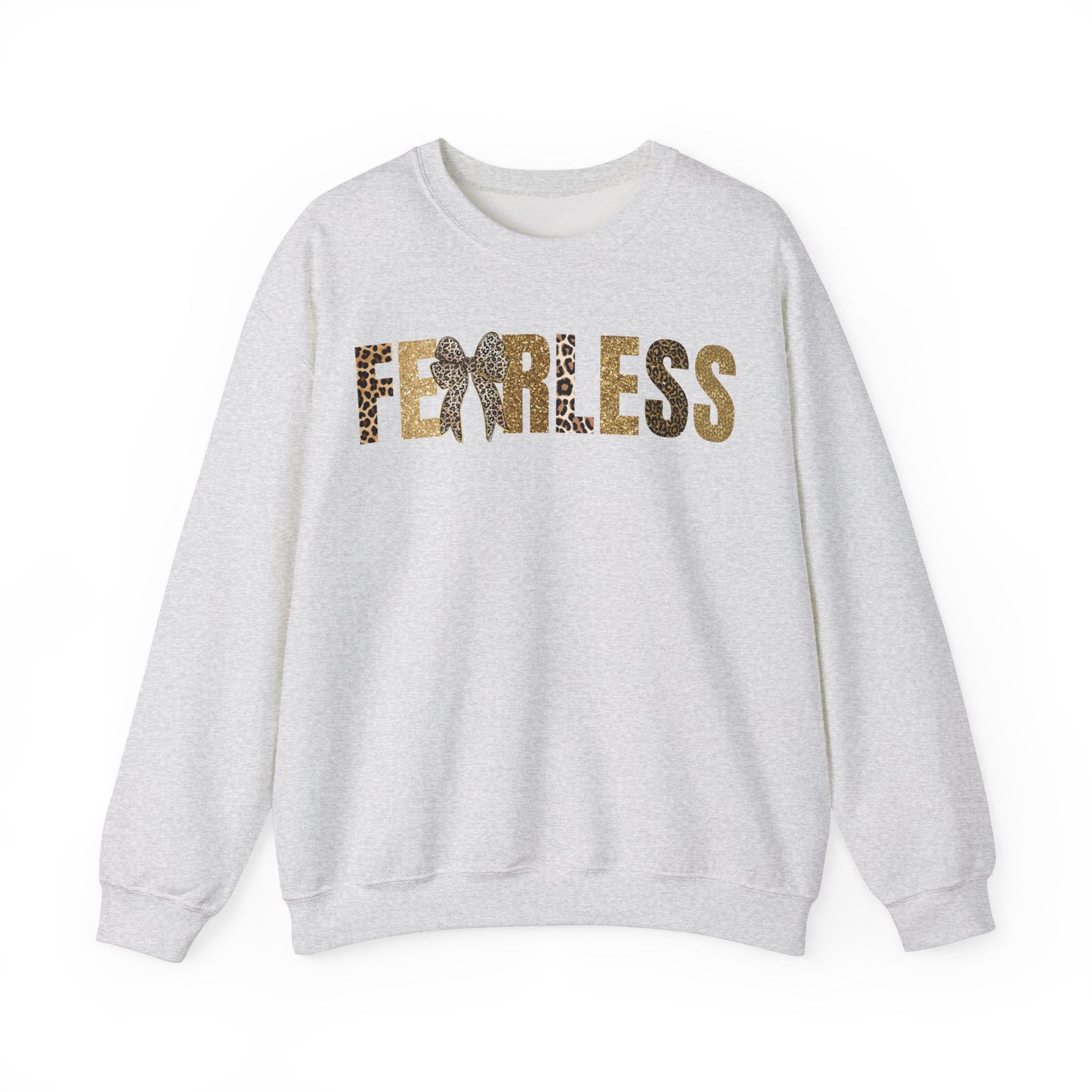 Fearless Leopard Pattern Coquette Bow Sweatshirt