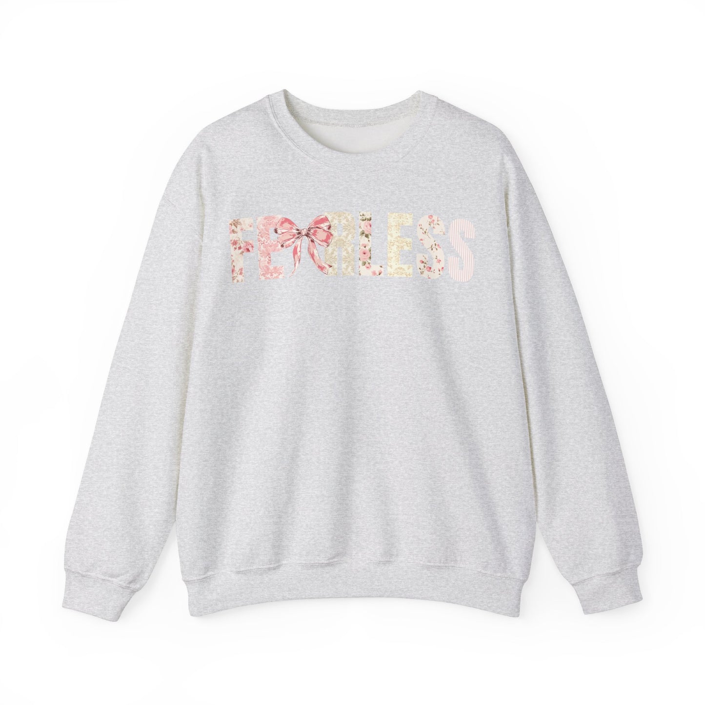 Fearless Pink Floral Coquette Bow Sweatshirt